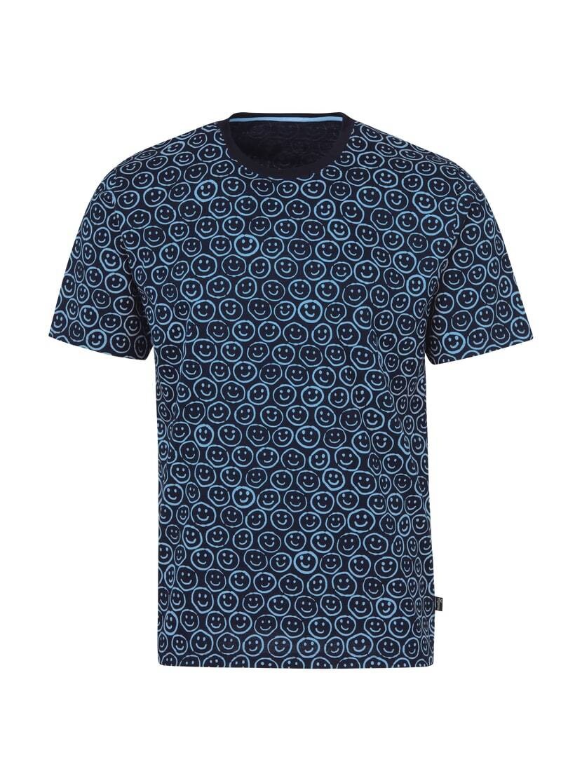 Trigema T-Shirt »TRIGEMA T-Shirt Smiley-Muster« freundlichem mit kaufen