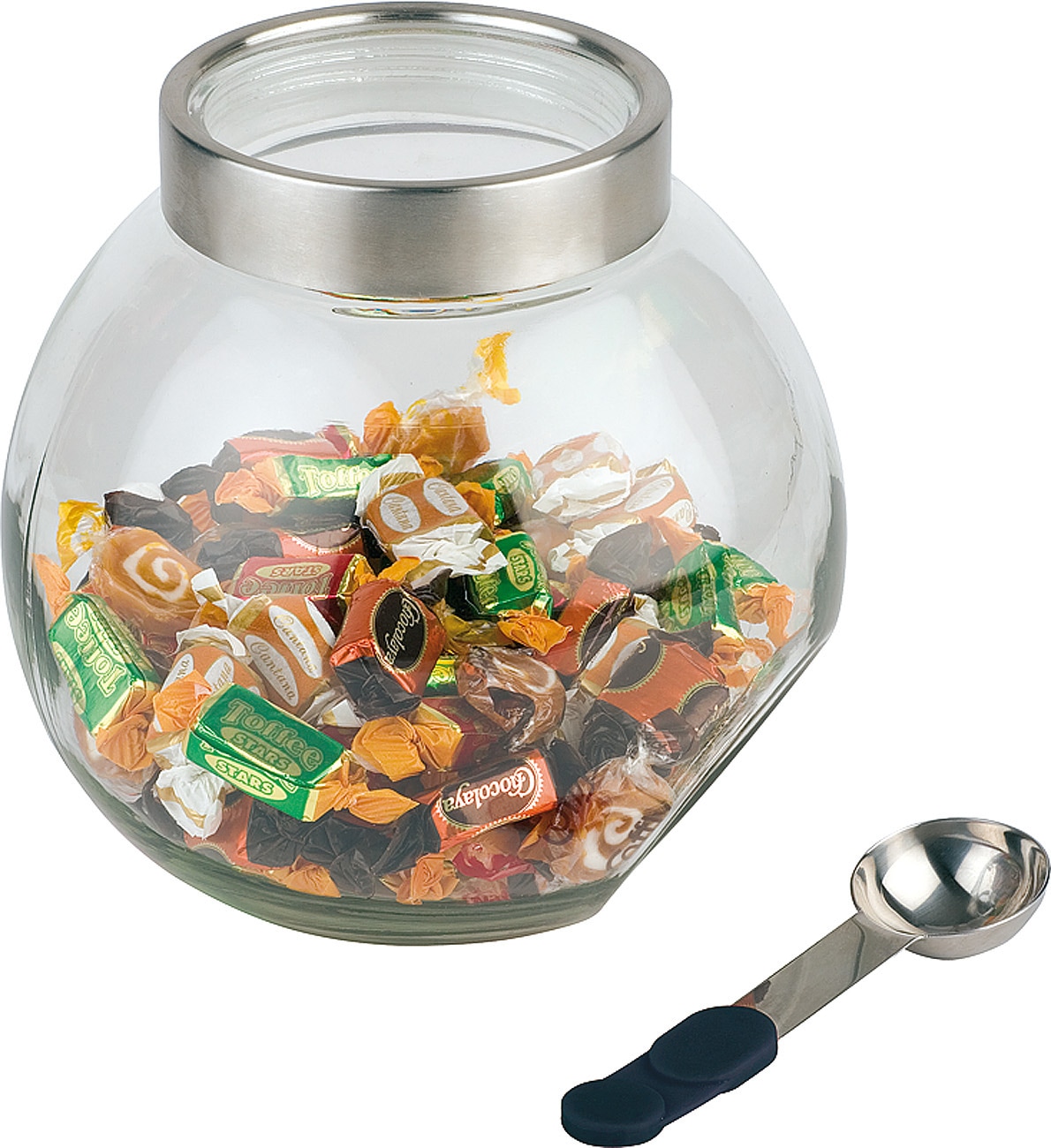 APS Vorratsglas, (1 tlg.), mit Löffel mit magnetischem Silikongriff, 3 Liter