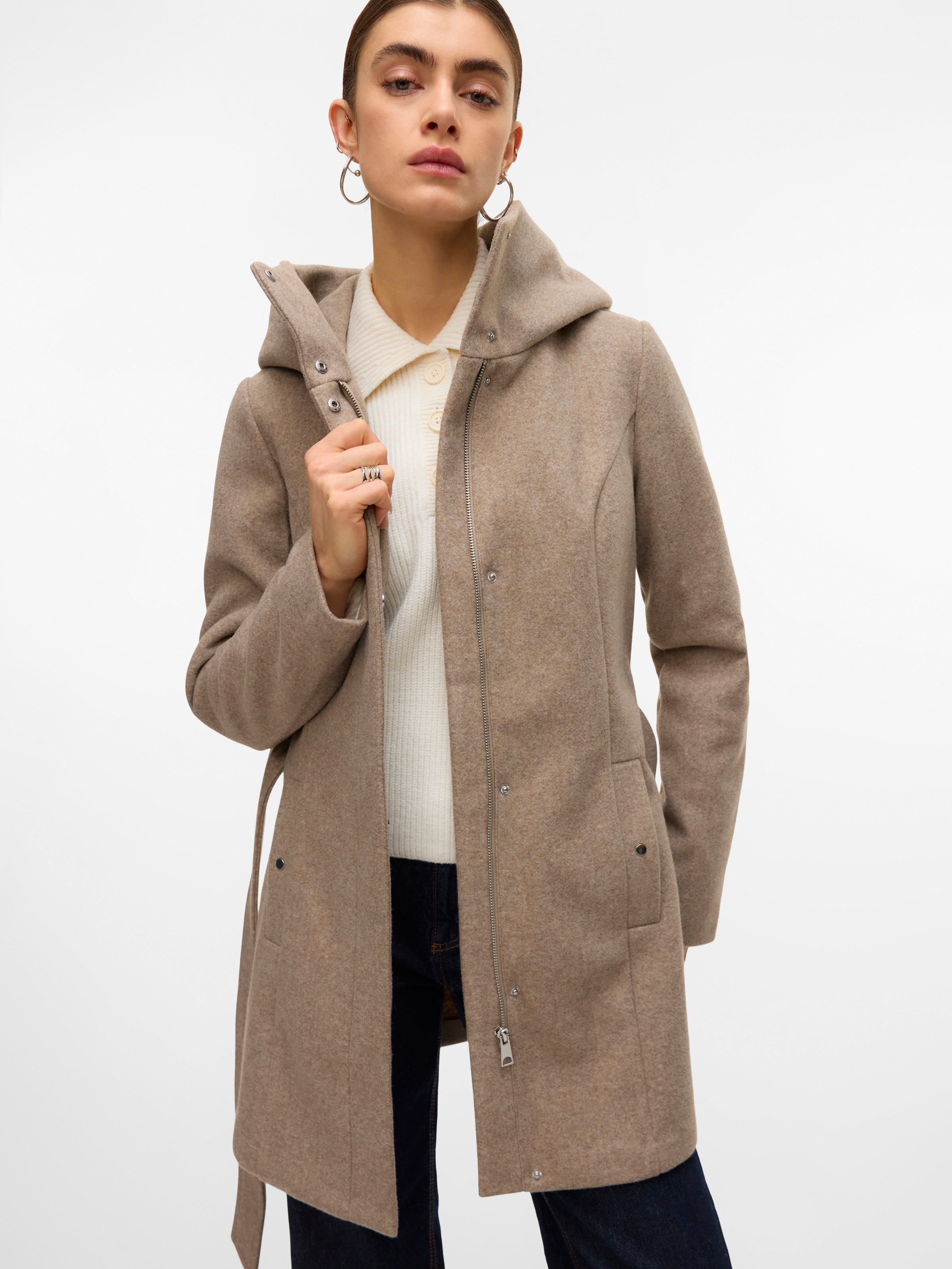 Vero Moda Langjacke »VMPOPLIVA JACKET GA BOO« mit Kapuze