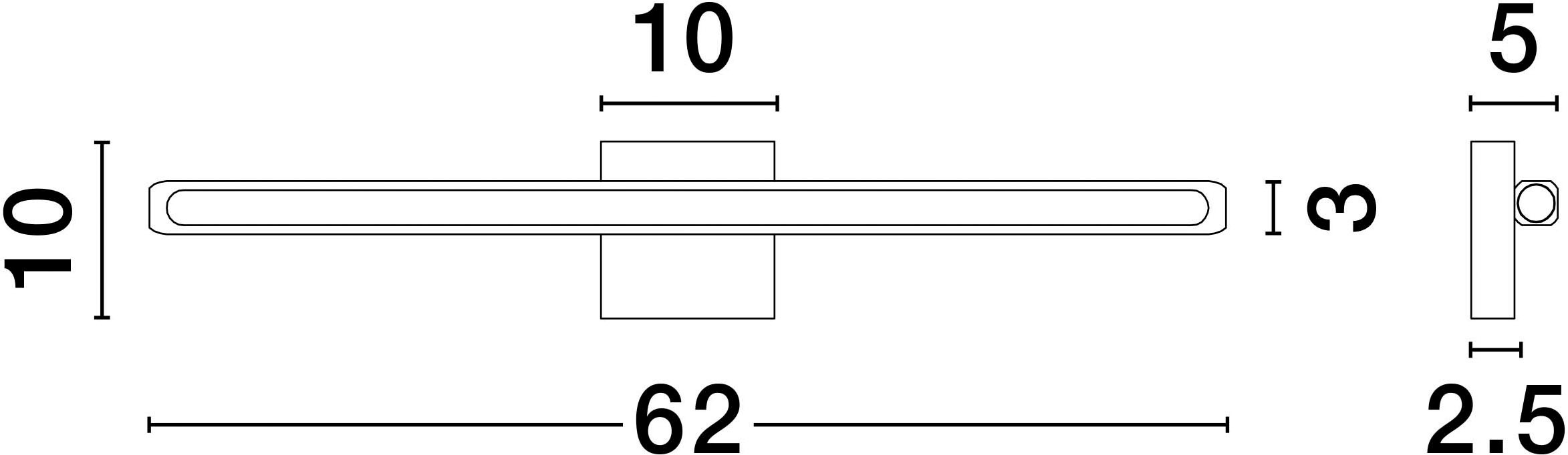 Nova Luce Wandleuchte »LIOS« LED-Modul 1 Stk. Warmweiß