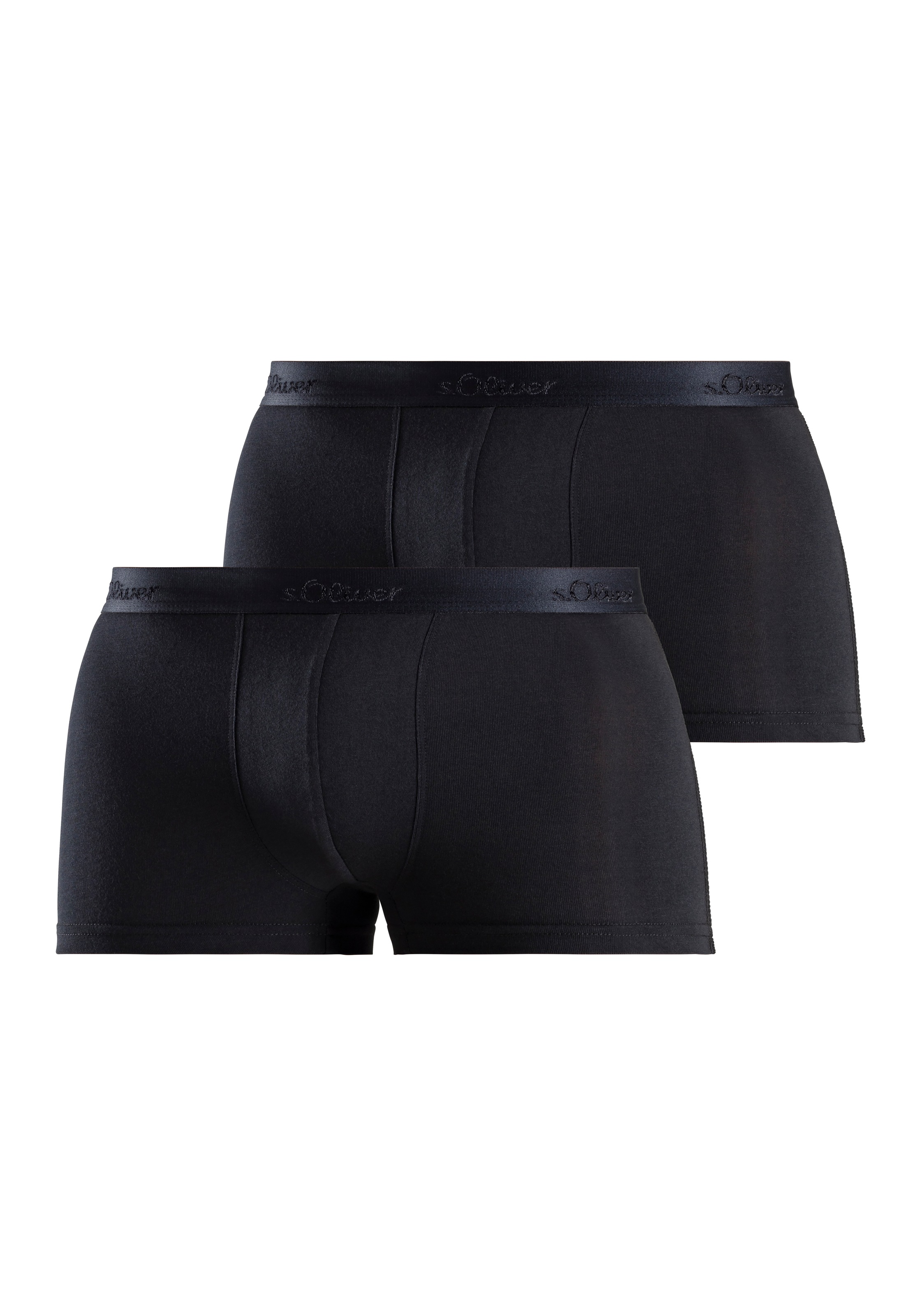 s.Oliver Hipster, (Packung, 2 St.), knapp sitzende Boxershorts aus weichem Modal