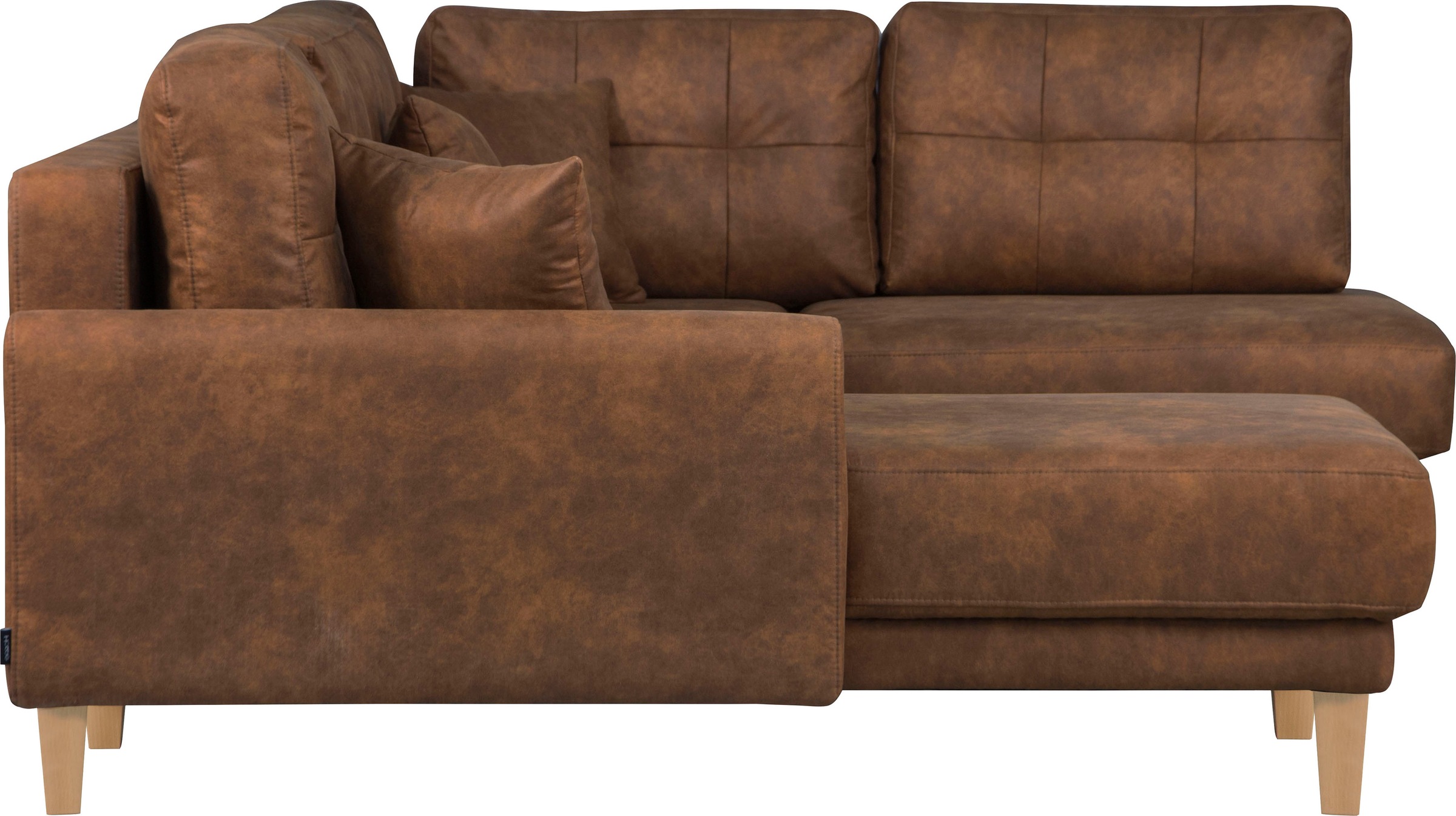 Home affaire Wohnlandschaft »TRIPLO U-Form wahlweise mit Schlaffunktion, B/T/H: 310/192/90 cm«, Schlafsofa, auch mit Bettkasten, Steppung im Rückenkissen