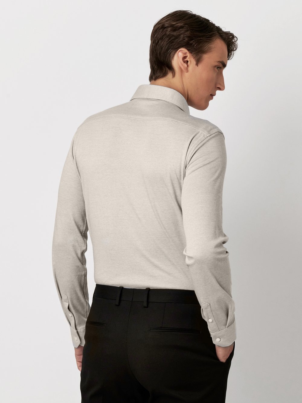 DESOTO Langarmhemd »Jerseyhemd Essential Hai langarm« Flexibler Stretch