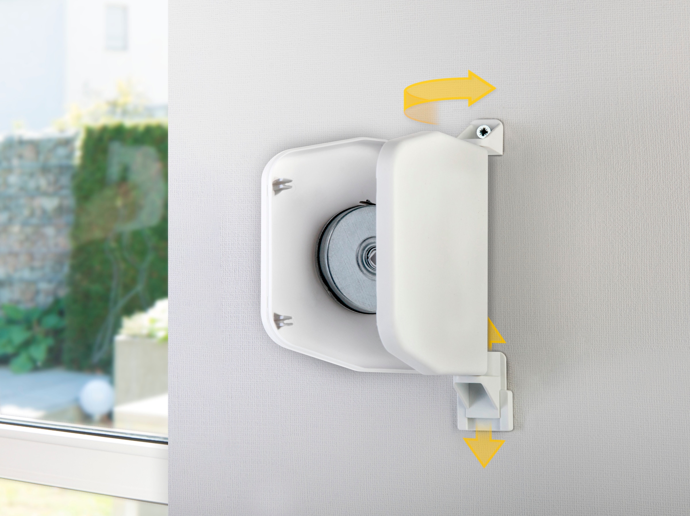 SCHELLENBERG Aufputz-Gurtwickler »Aufschraubwickler Flexo Mini« Set, 1 Stk. tlg. aufklappbar und höhenverstellbar, 180° schwenkbar