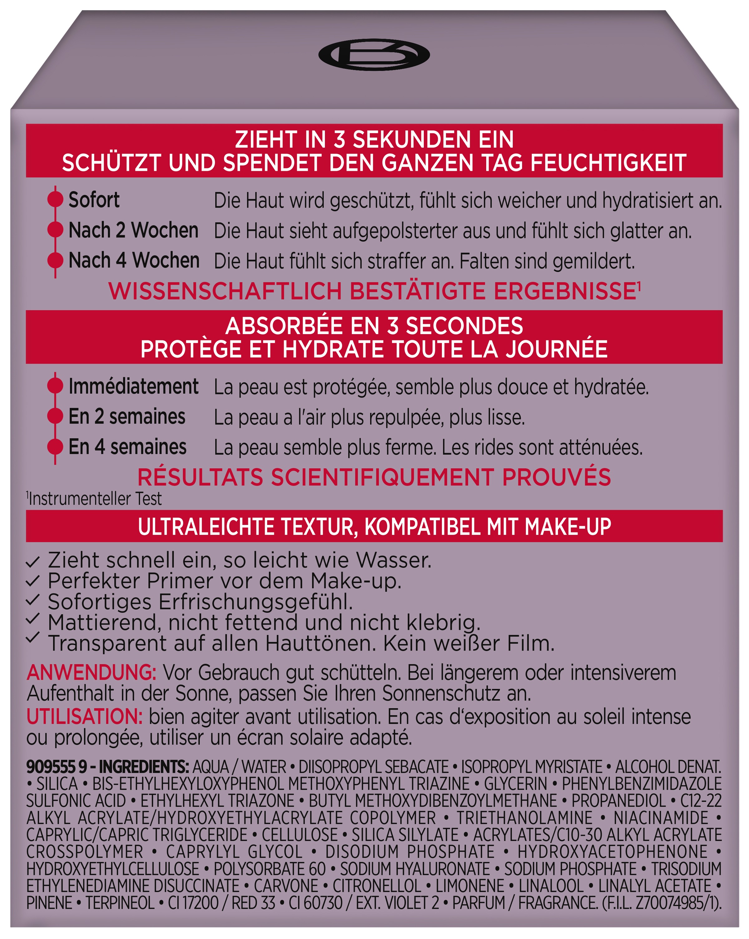 L'ORÉAL PARIS Gesichtsfluid »REVITALIFT FILLER AUFPOLSTERNDES HYALURON AQUA-FLUID LSF 30« verfeinert das Hautbild