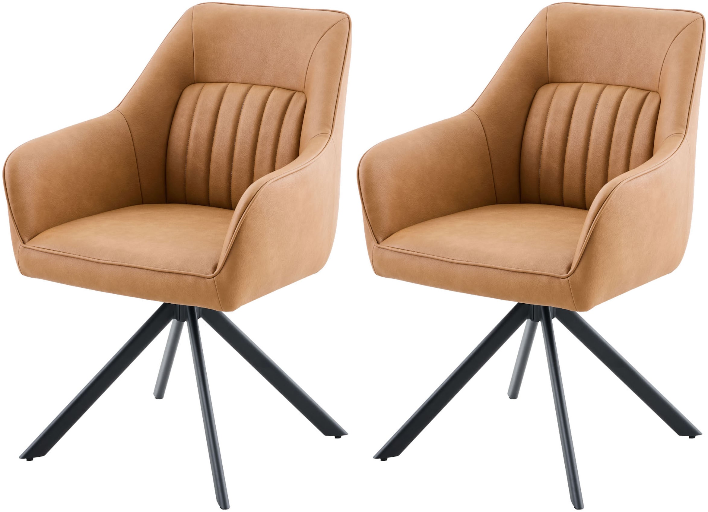 HELA Armlehnstuhl »POLINA« (Set) 2 Stk.4-Fuß, 360° drehbar, Ovalrohrgestell günstig online kaufen