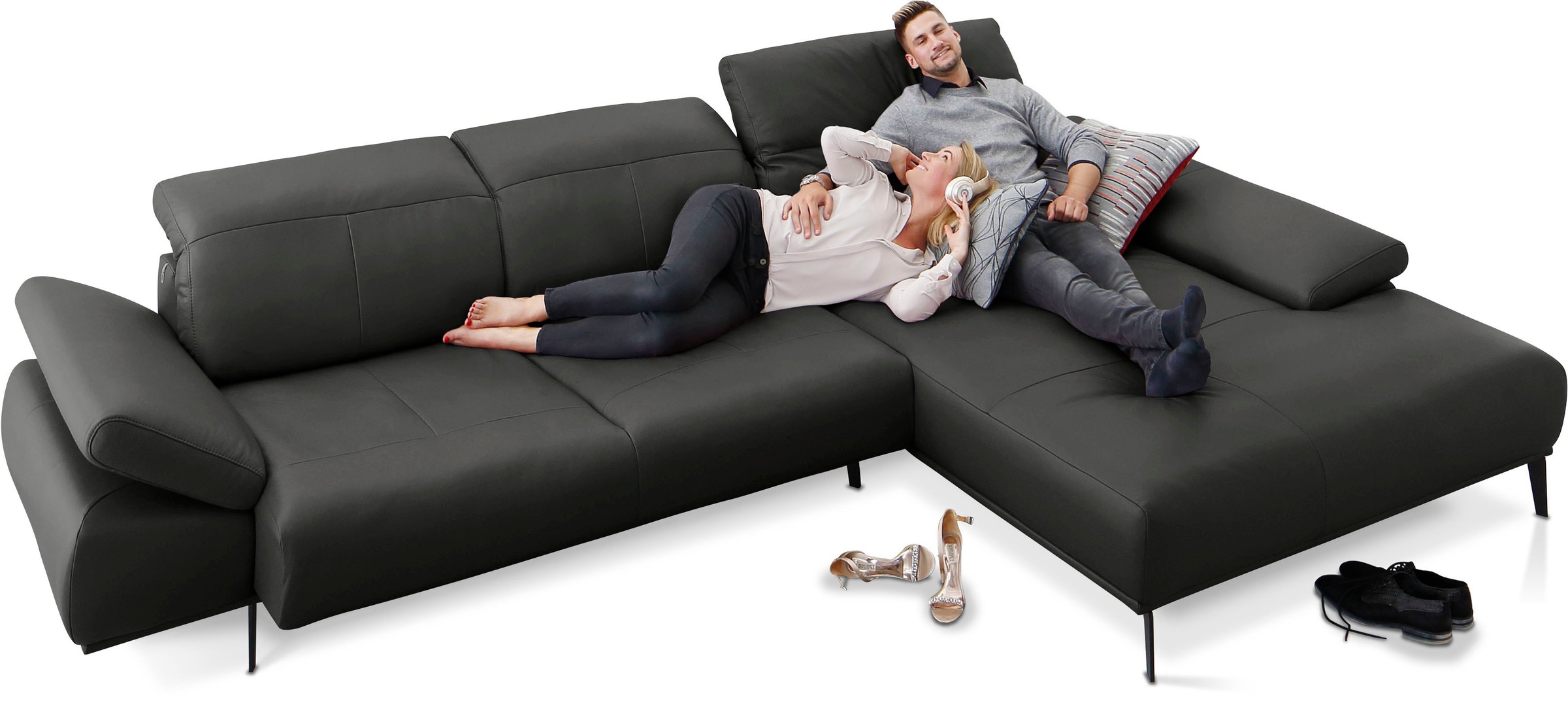 W.SCHILLIG Ecksofa "levi, Designsofa, elegant und zeitlos, bequem, L-Form", günstig online kaufen