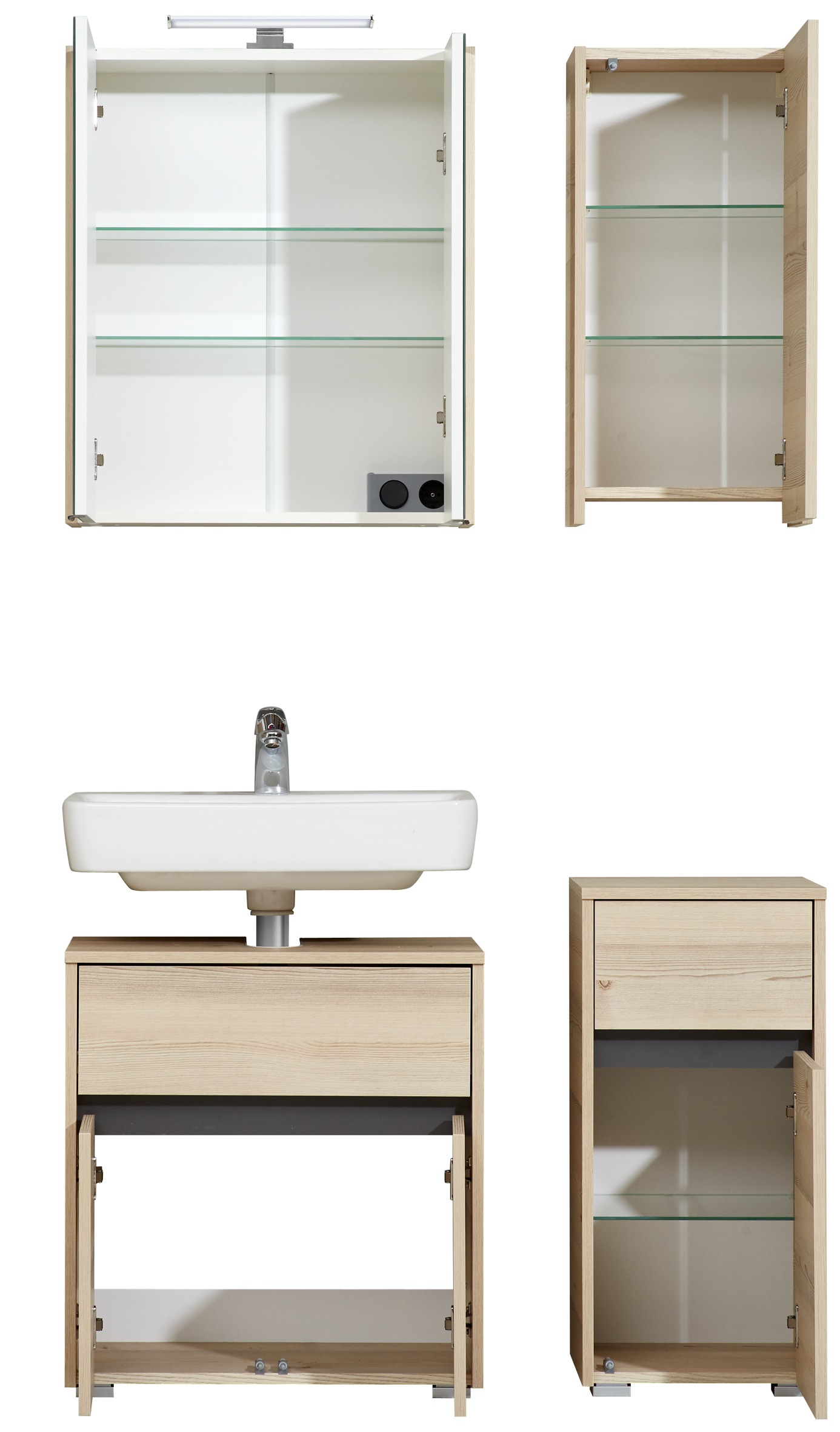 Saphir Badmöbel-Set »Quickset 393« Komplett-Set, 4 Stk. tlg. günstig online kaufen