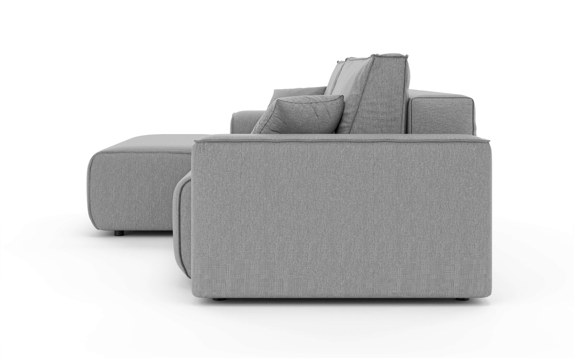 Home affaire Ecksofa »Santenay mit Bettfunktion und Bettkasten, Maße: B/T/H 266/164/90 cm«, L-Form mit Wellenfederung, Schlaffläche: 140x213 cm, auch in Cord