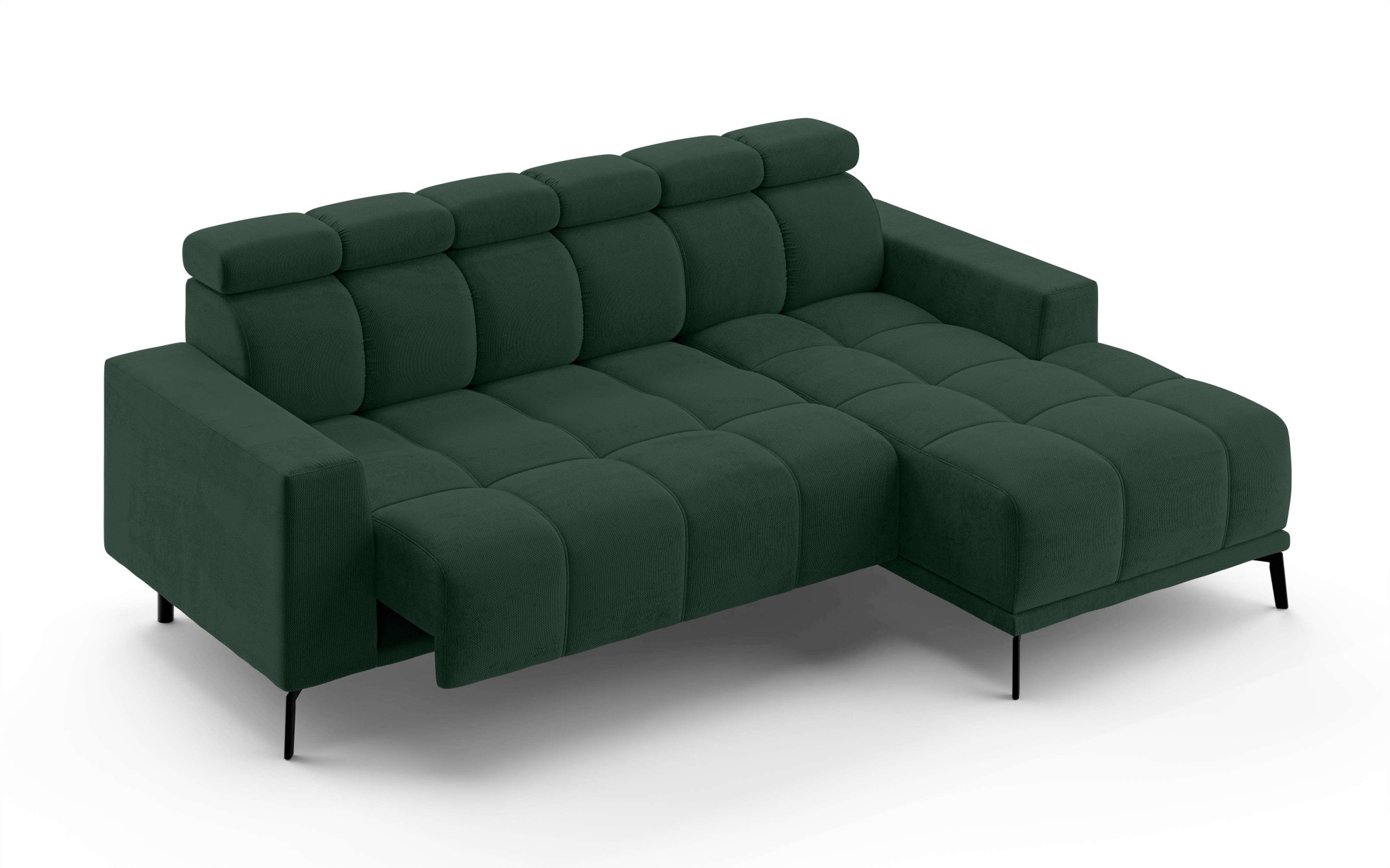 INOSIGN Ecksofa »CAZIE, Designsofa, L-Form, trendige Bubble-Optik,«, L-Form mit Wellenunterfederung, Recamiere rechts/links bestellbar