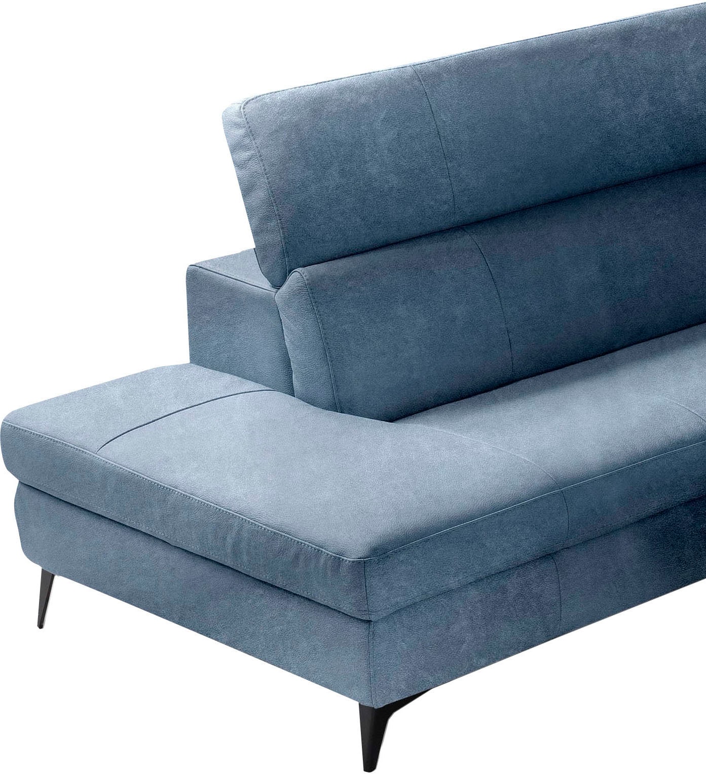 Egoitaliano Ecksofa »Edith, Designsofa mit hohem Sitzkomfort, Breite 269cm, L-Form« inkl. elektrischer Relaxfunktion und manuell verstellbaren Kopfteilen