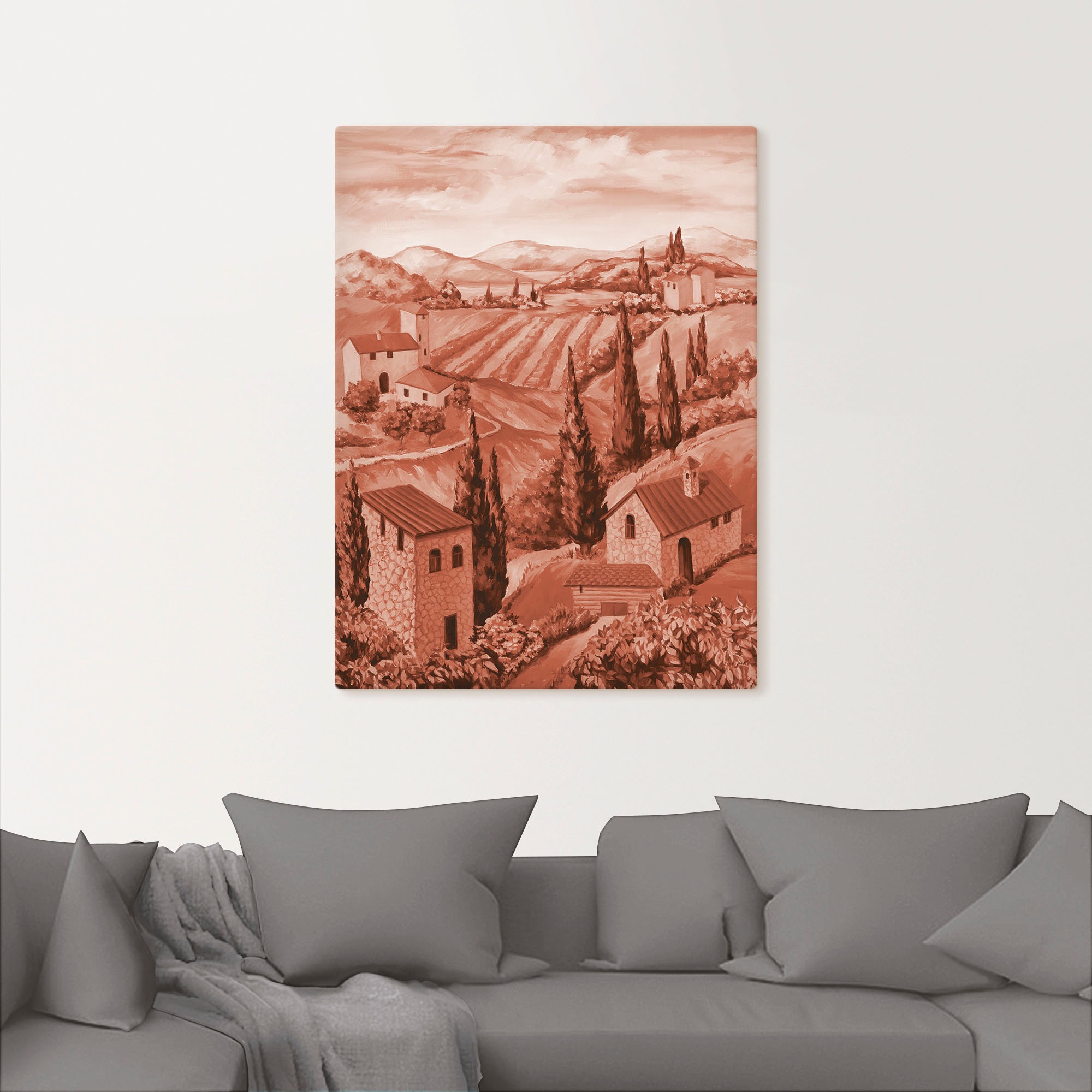 Artland Wandbild »Landschaft Italien II«, Bilder von Europa, (1 St.), als Leinwandbild, Wandaufkleber oder Poster in versch. Größen