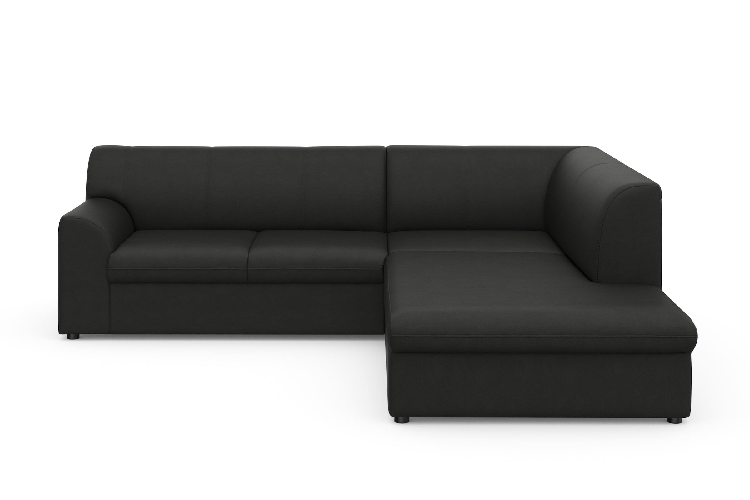 DOMO collection Ecksofa »Topper zeitlos elegant, kompakte Stellmaße, OTTOs Choice, L-Form«, mit Ottomane, wahlweise mit Schlaffunktion