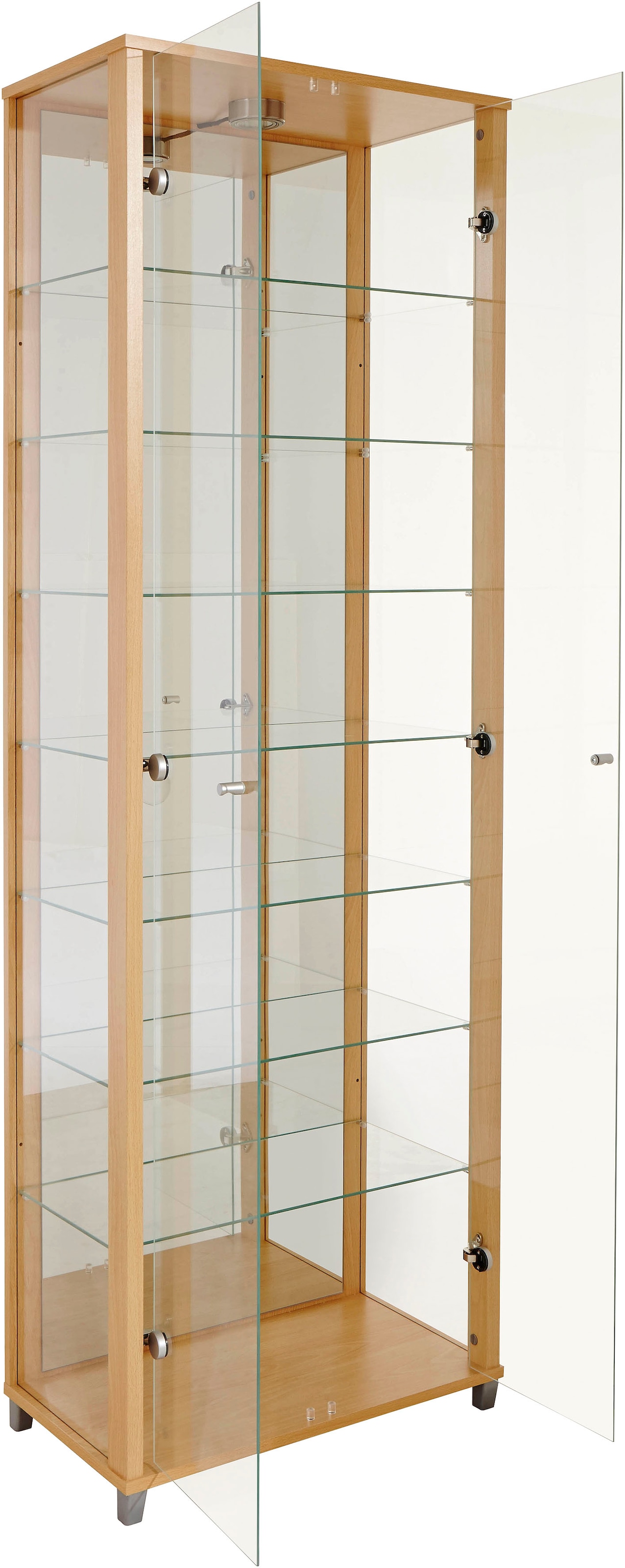 fif möbel Vitrine »OPTIMA« Standvitrine/Glasvitrine 2x Glastür,perfekt für Sammler,Sammlervitrine