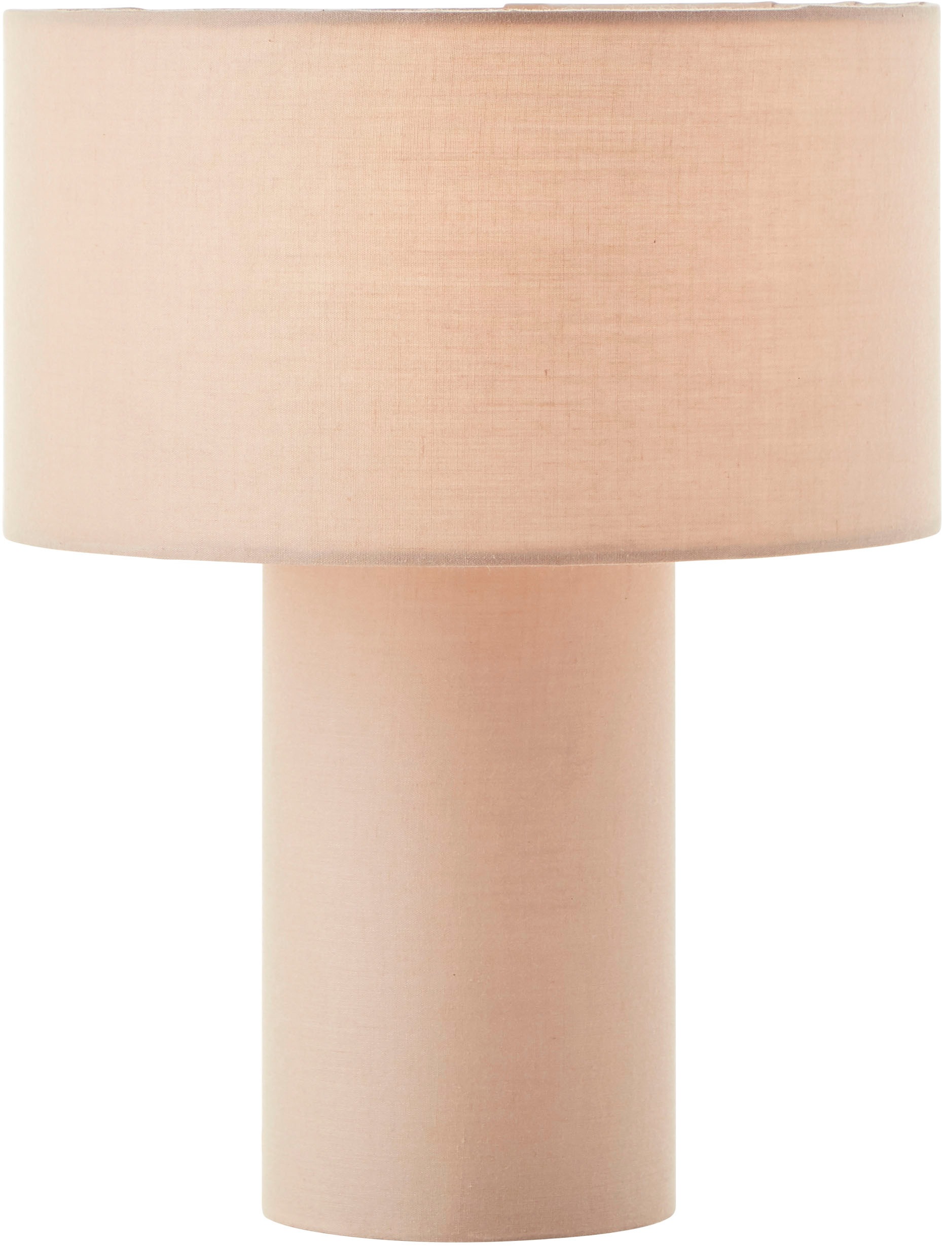 my home Tischleuchte »Alrik - Lampe mit Stoffschirm«, 1 flammig, Höhe 30 cm, Ø 23 cm, E14, Textil, Kinderzimmer; Kinderlampe
