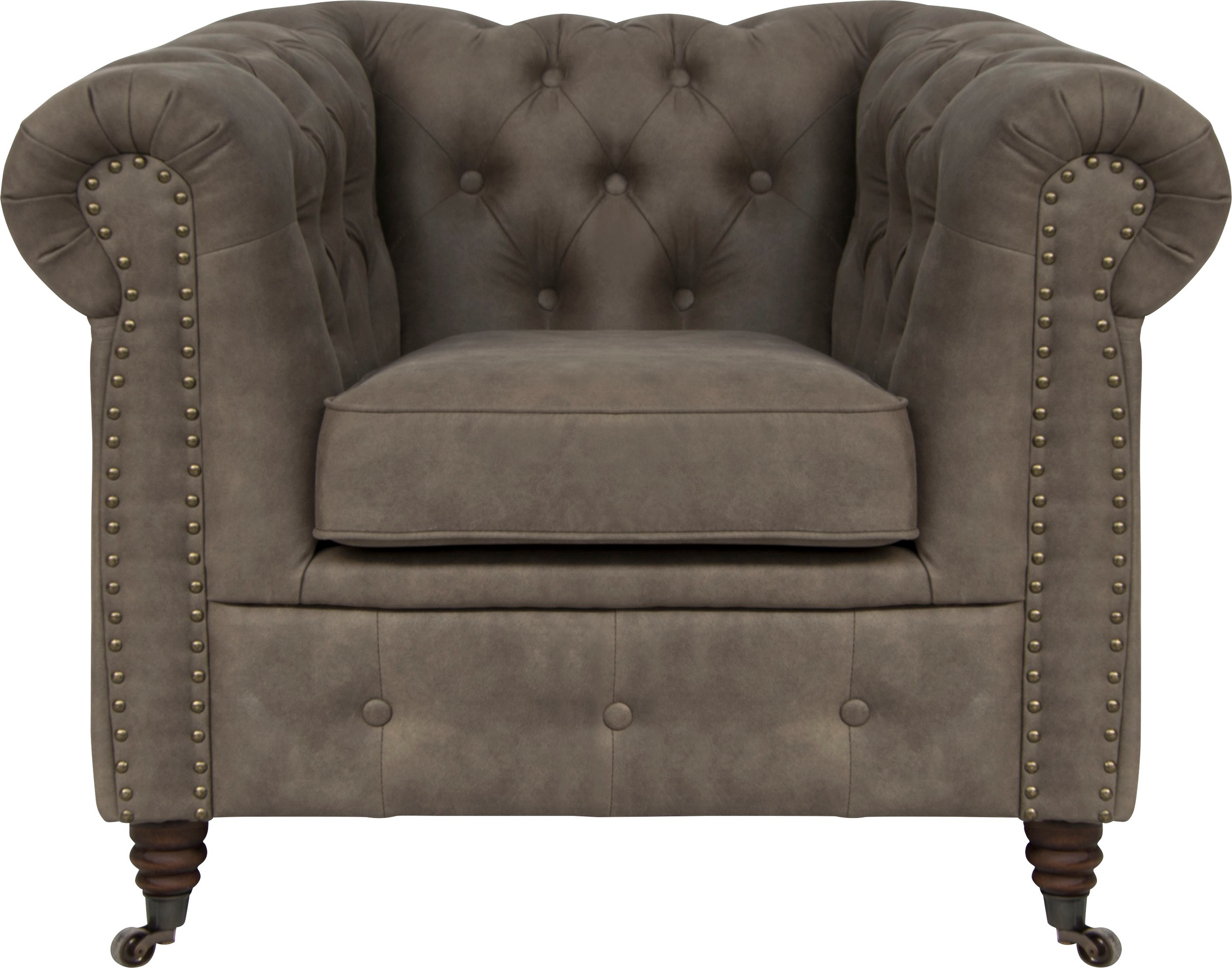 Home affaire Chesterfield-Sessel »Aarburg Sessel«, aufwändige Knopfheftung und Ziernägel im Chesterfield-Design
