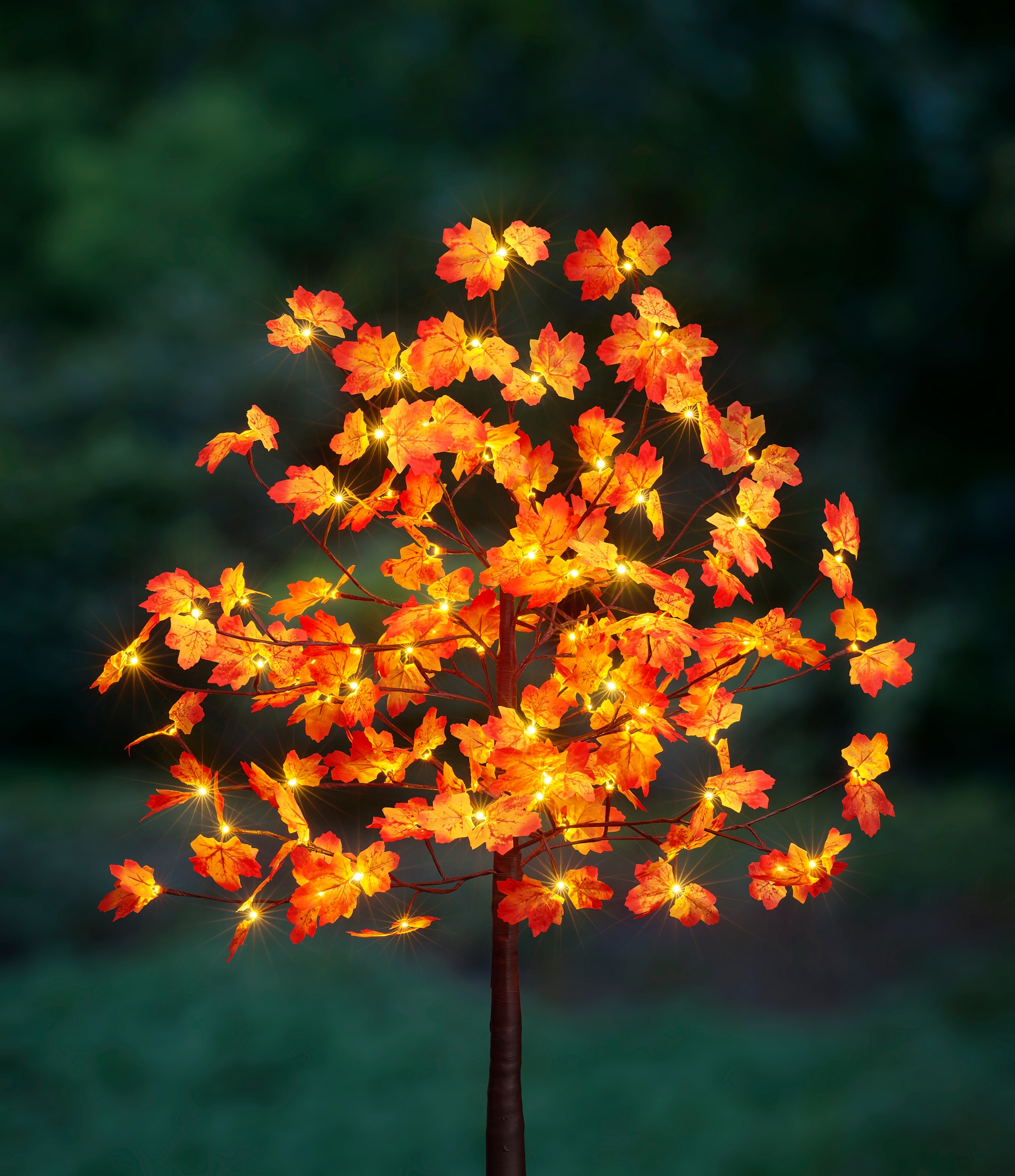 Deko-Herbstbaum 96 mit Ahornblättern »Weihnachtsdeko«, flammig-flammig, kaufen Beleuchteter Baum online BONETTI LED