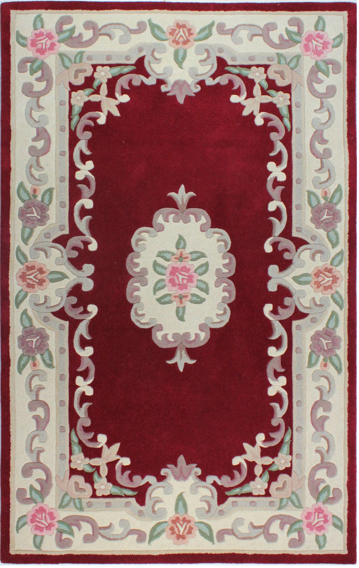 FLAIR RUGS Wollteppich »Aubusson«, rechteckig, 10 mm Höhe, Wolle, Teppich, günstig online kaufen