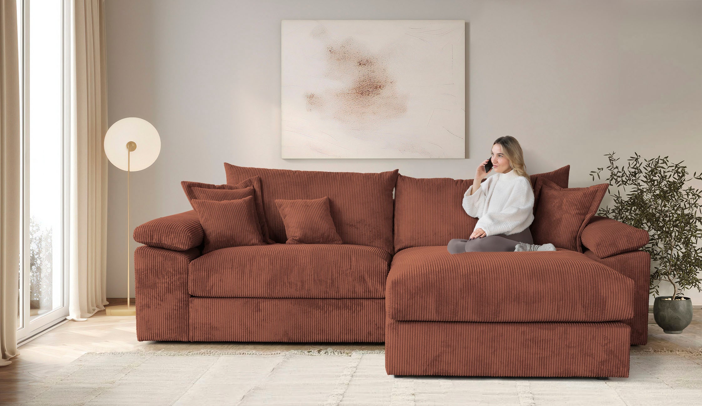Home affaire Ecksofa »Soft&Cosy XXL L-Form, B: 303 cm - OTTO. Verlässliche günstig online kaufen