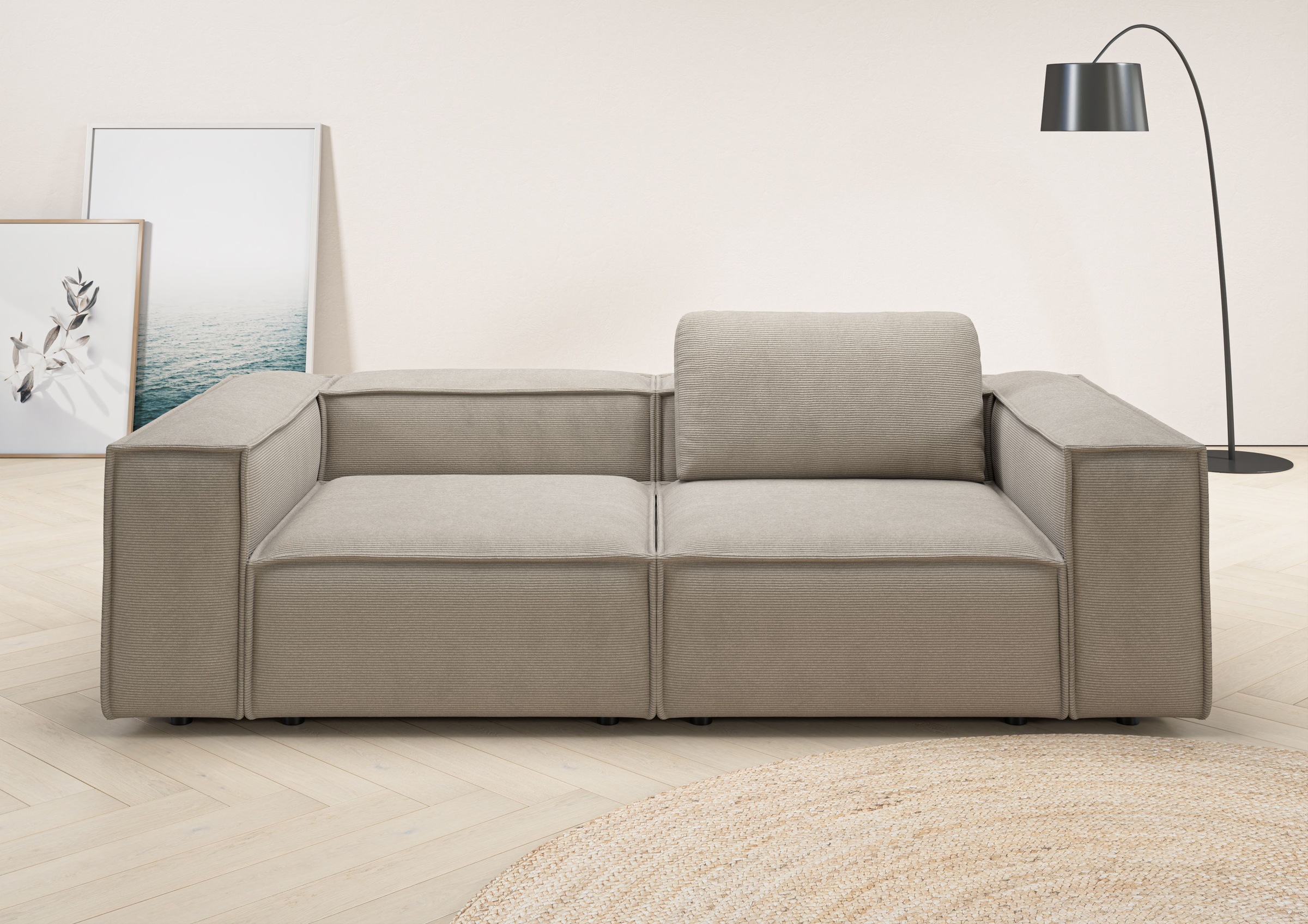 Home affaire 2-Sitzer »Watertown, modernes Sofa 246 cm breit, auch in Feinc günstig online kaufen