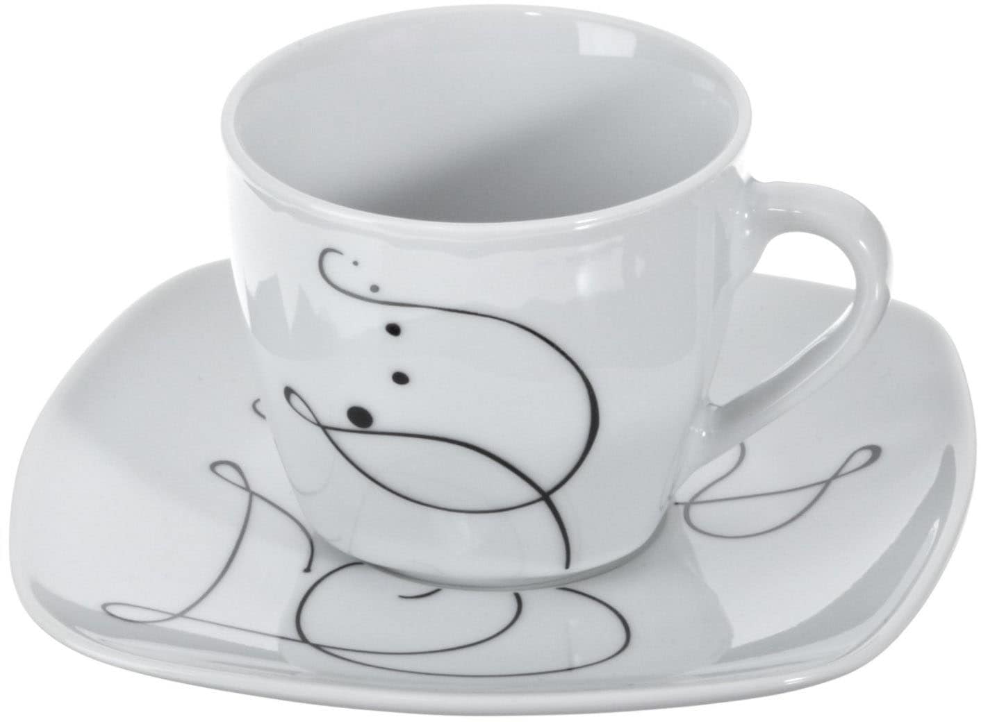 MÄSER Kombiservice »Geschirr-Set, Service Chanson«, (Set, 30 tlg.), fantasievolles Dekor, 30 Teile, für 6 Personen