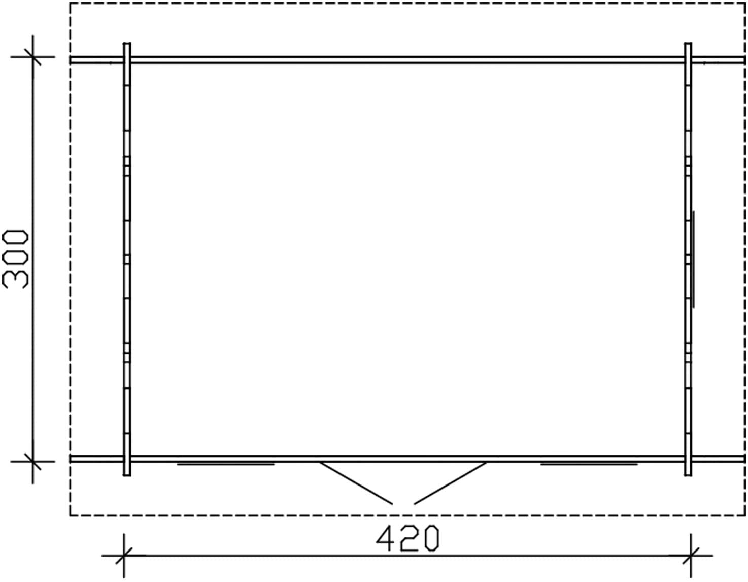 Skanholz Gartenhaus »Lugano 1« mit Lattung