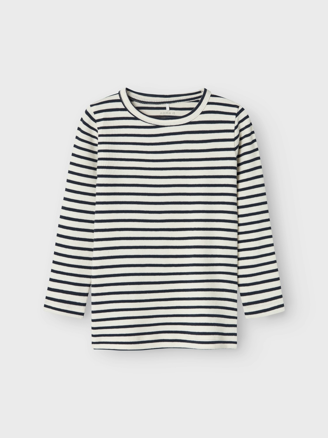 Name It Langarmshirt »NMNBANI LS XSL TOP NOOS« Ringel-Look in toller Rippen-Qualität