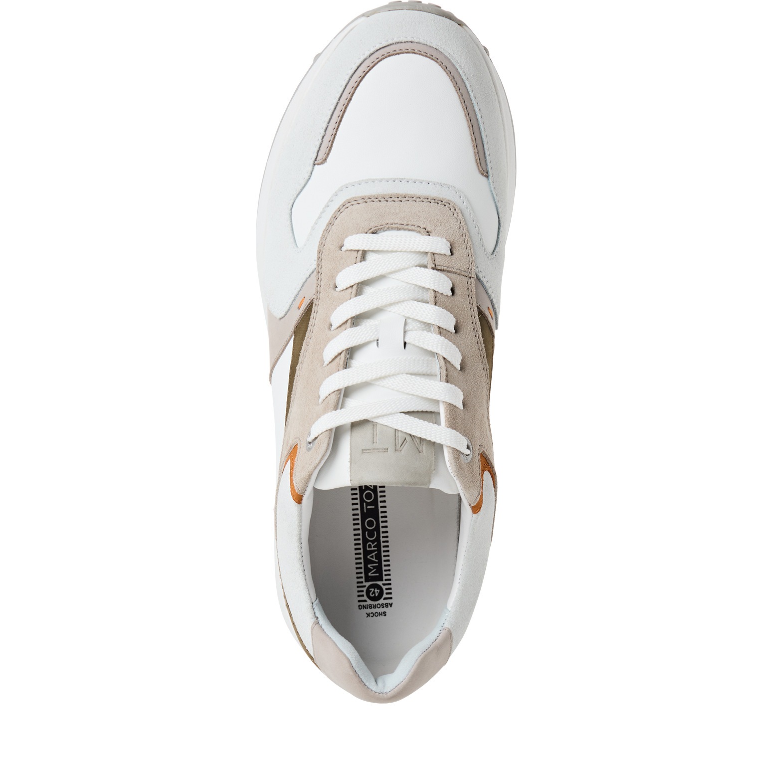 MARCO TOZZI Sneaker  , Freizeitschuh, Halbschuh, Schnürschuh mit Kontrastbesätzen