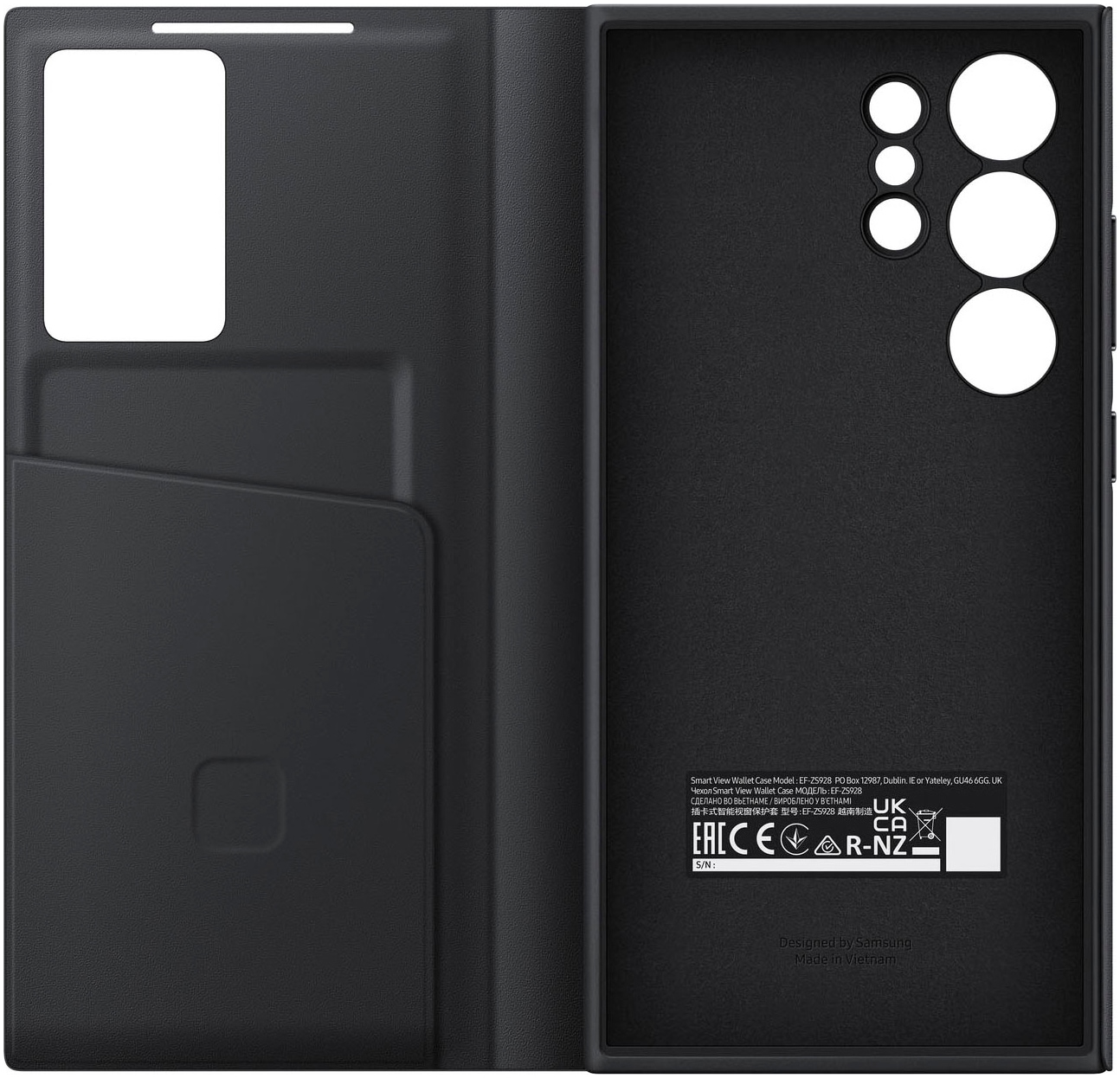 3. Bild von Samsung Handyhülle »Smart View Wallet Case Galaxy S24 Ultra«, Schutz, griffig und stylisch