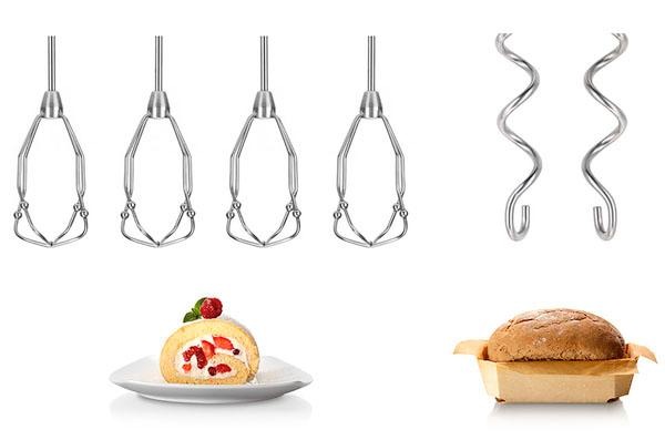 BOSCH Handmixer »Styline MFQ4835DE, 2x Rührbesen, Knethaken Edelst., 5 Stufen, weiß«, 575 W, Turbotaste, ergon. Soft-Touch-Griff, Made in Europe