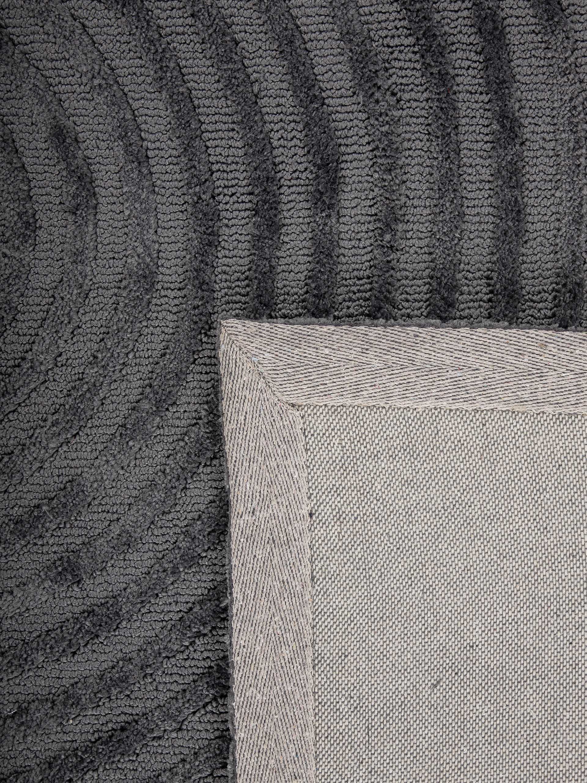 carpetfine Teppich »Holly Zen 1«, rund, 12 mm Höhe, Hoch-Tief-Effekt, geometrisch, Zeitloses Design, dekoratives Highlight