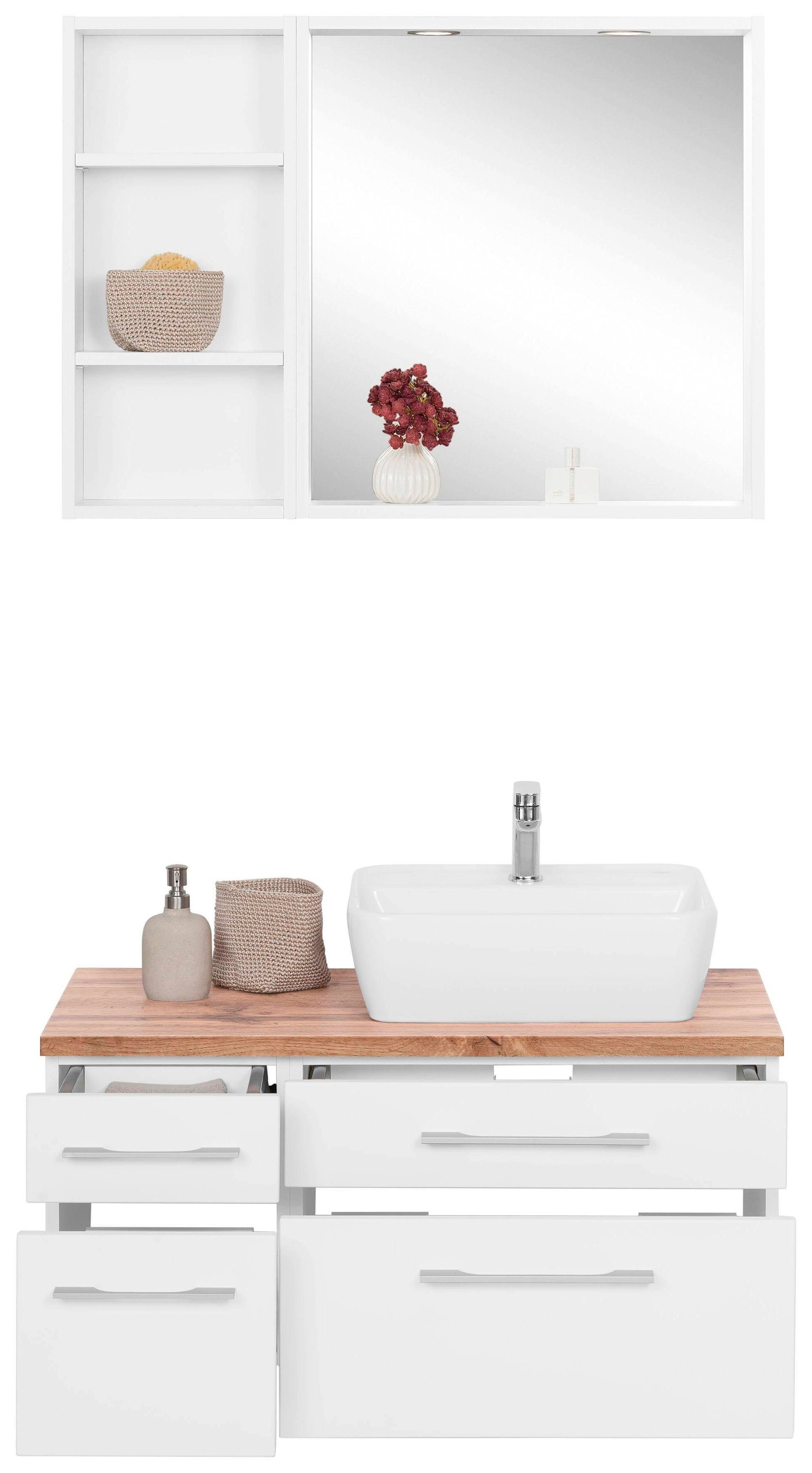 welltime Badmöbel-Set »Davos« 3 Stk. tlg. günstig online kaufen