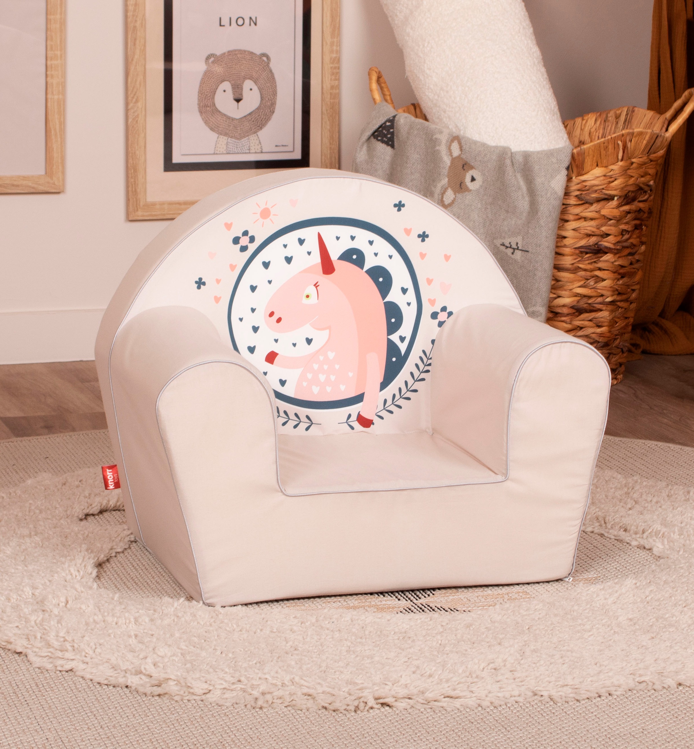 Knorrtoys® Sessel »Einhorn beige«, für Kinder; Made in Europe