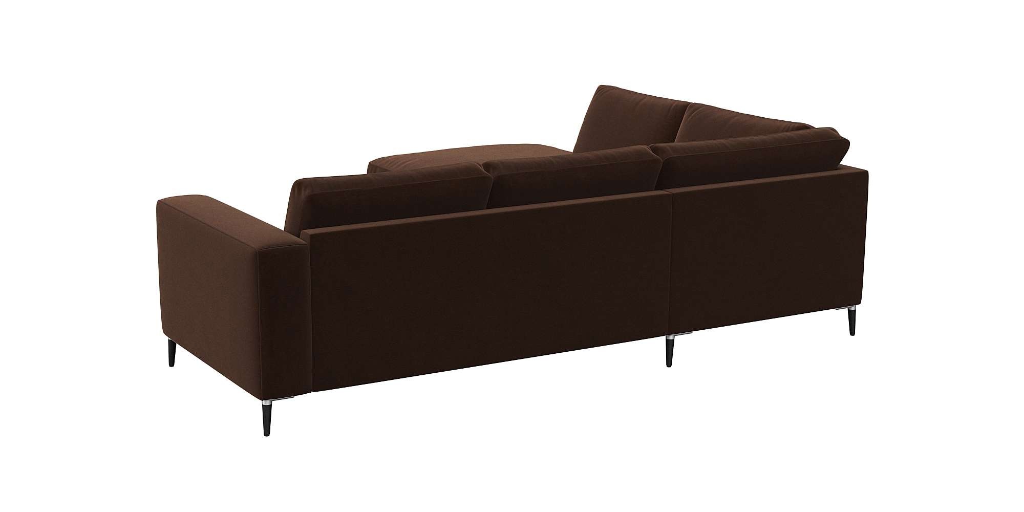 FLEXLUX Ecksofa »Fiore, bequem und komfortabel, zeitlos, OTTOs Choice, L-Form«, breite Armlehnen, Füße Alu/schwarz, B/T 241/225 cm, Kaltschaum im Sitz