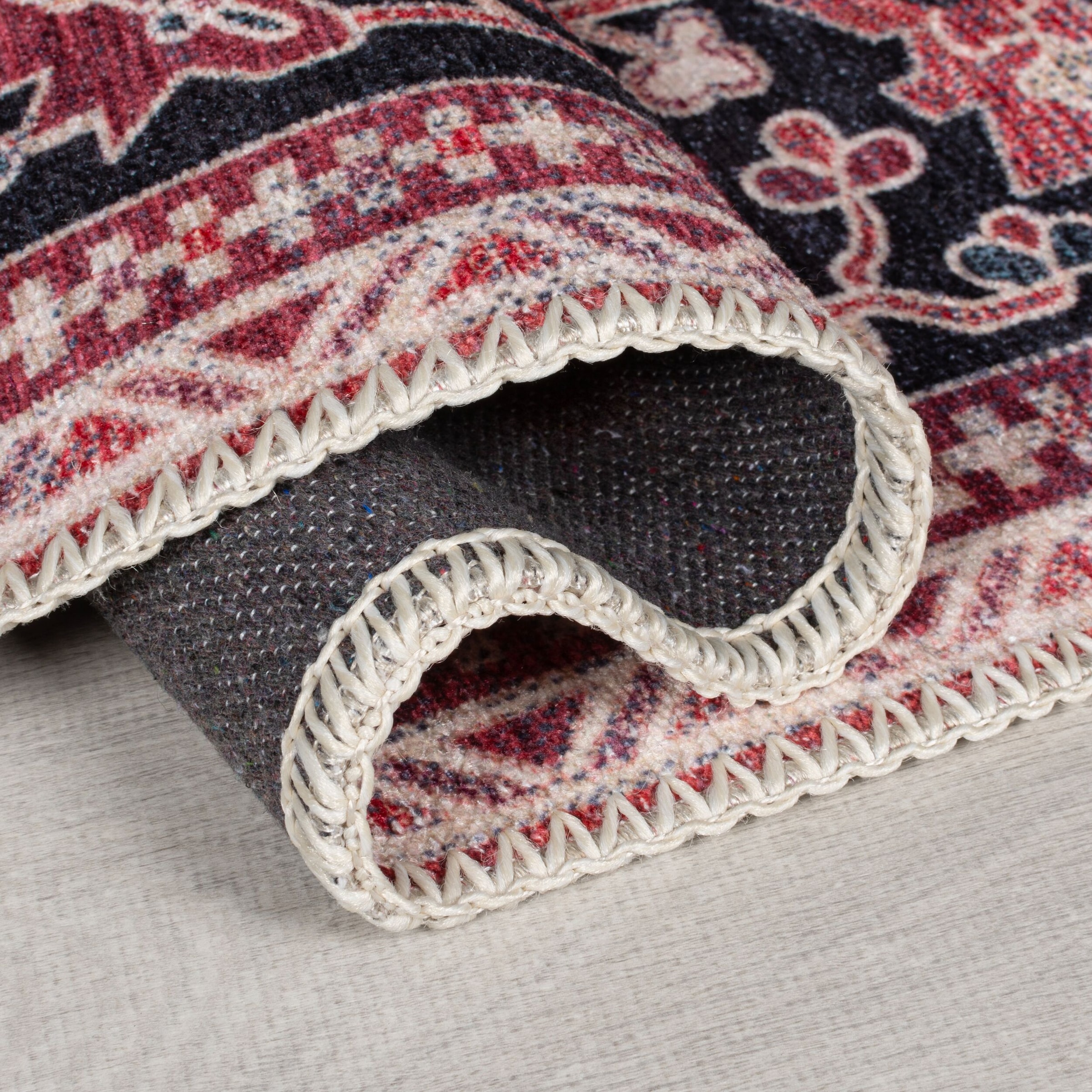 FLAIR RUGS Teppich »Windsor«, rechteckig, 4 mm Höhe, Waschbarer Teppich