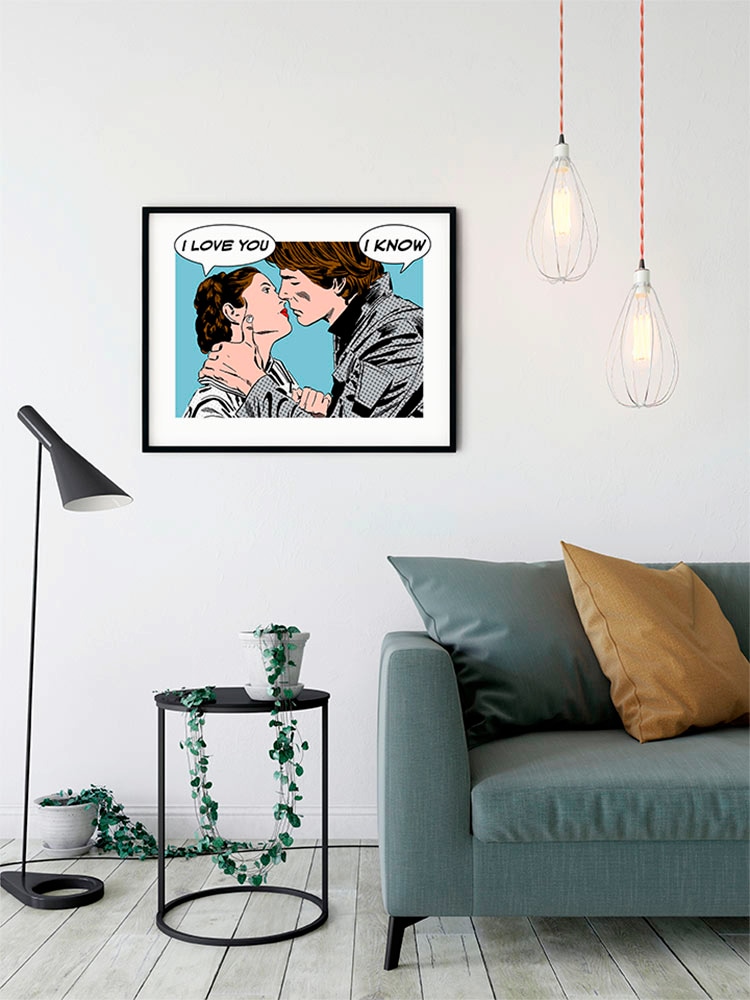 Komar Bild »Star Wars Classic Comic Quote Leia Han« Star Wars 1 Stk. tlg. Wandbild zur Dekoration im Kinderzimmer - ohne Rahmen