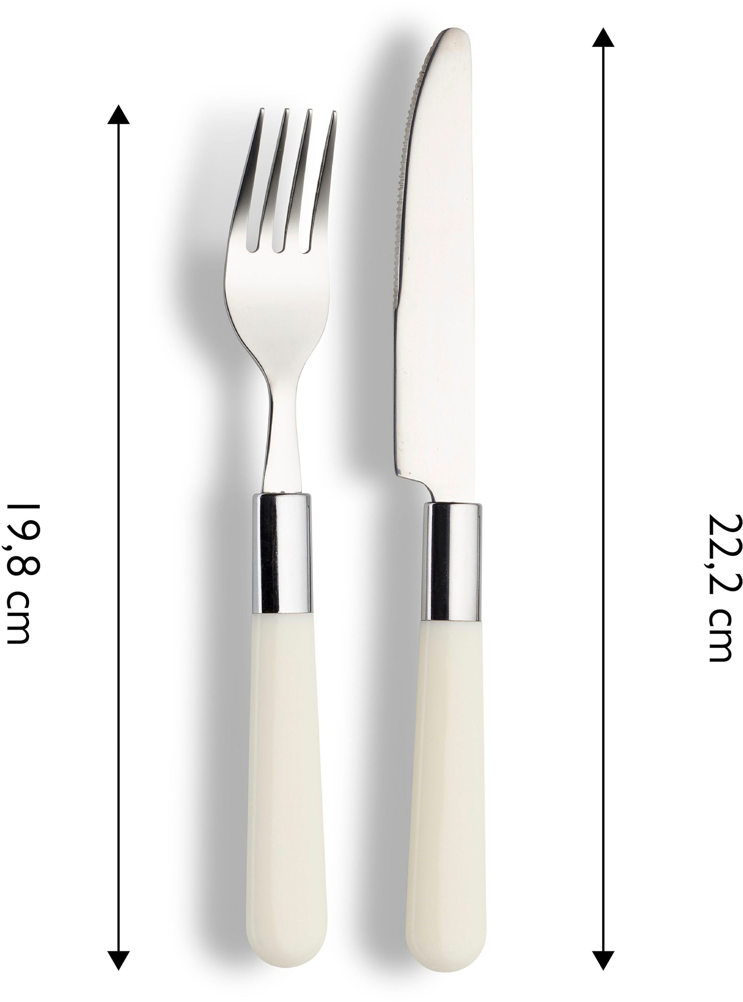 ECHTWERK Besteck-Set »Bistro Besteck Set, Campingbesteck«, (Set, 16 tlg.), Picknickbesteck