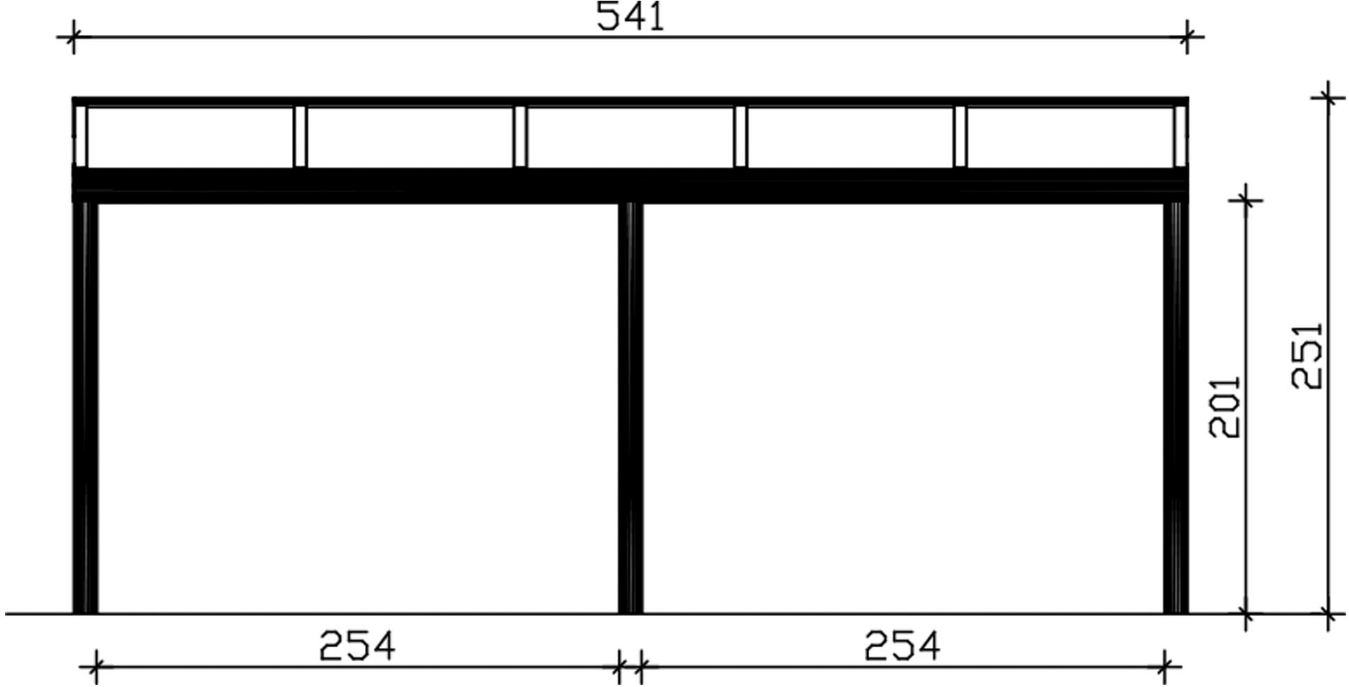 Skanholz Terrassendach »Garda« Aluminium