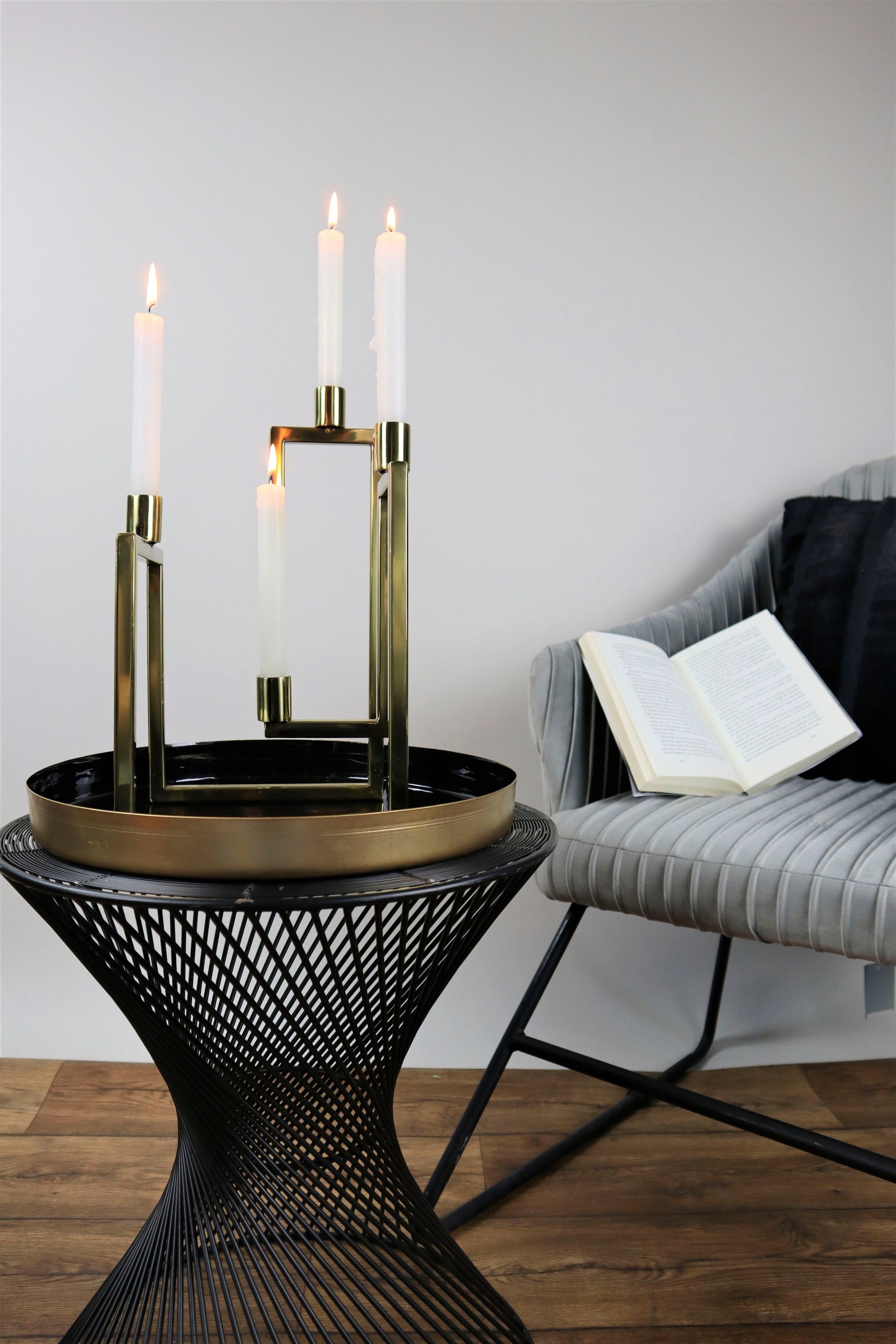 AM Design 4 online Stabkerzenhalter, Kerzenständer Adventsleuchter -flammig, Edelstahl«, »aus (1 bestellen St.)