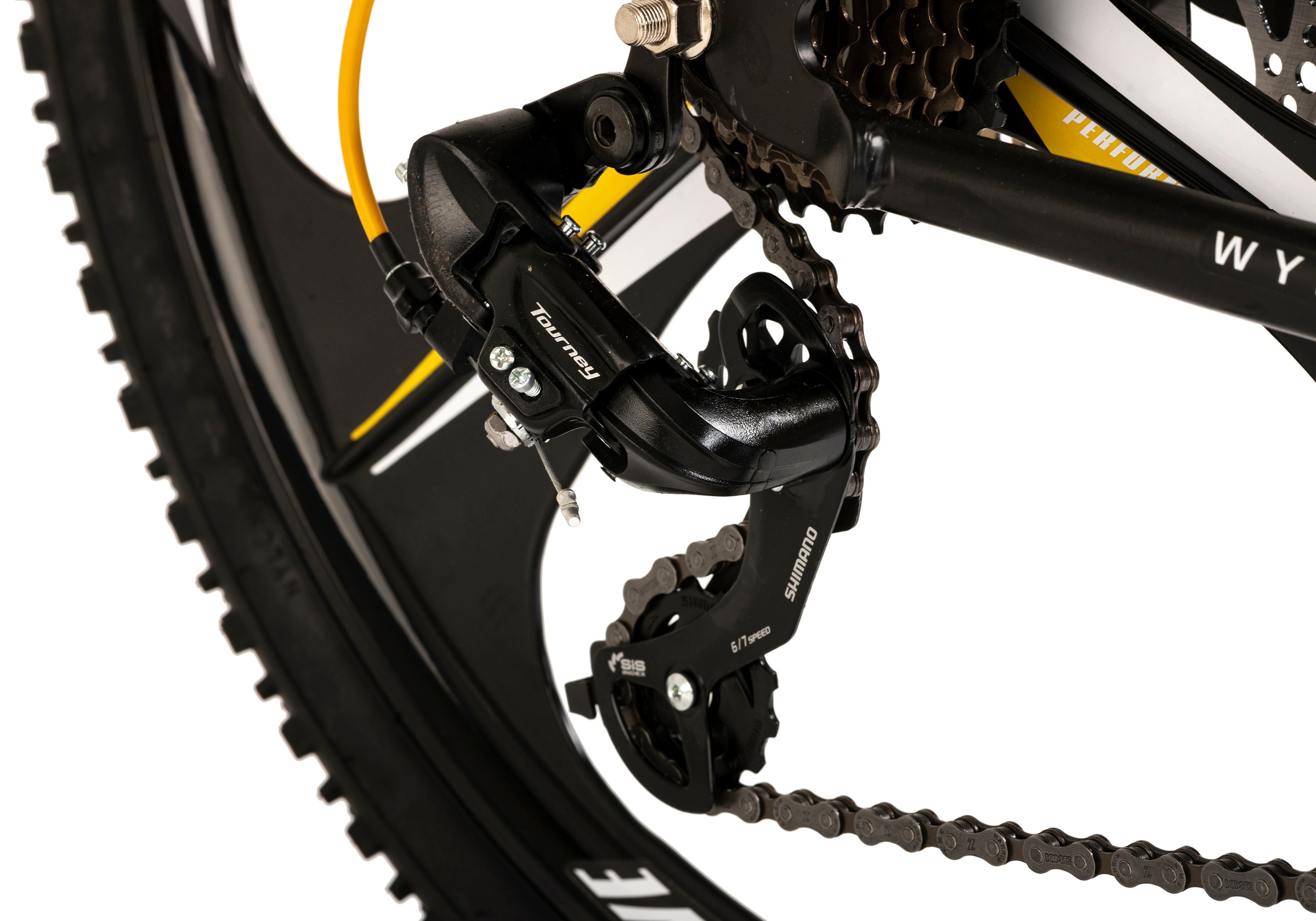 WYLD Mountainbike »Mountainbike Fully 26'' Bliss schwarz-gelb 21 Gänge«, 21 Gang, Kettenschaltung