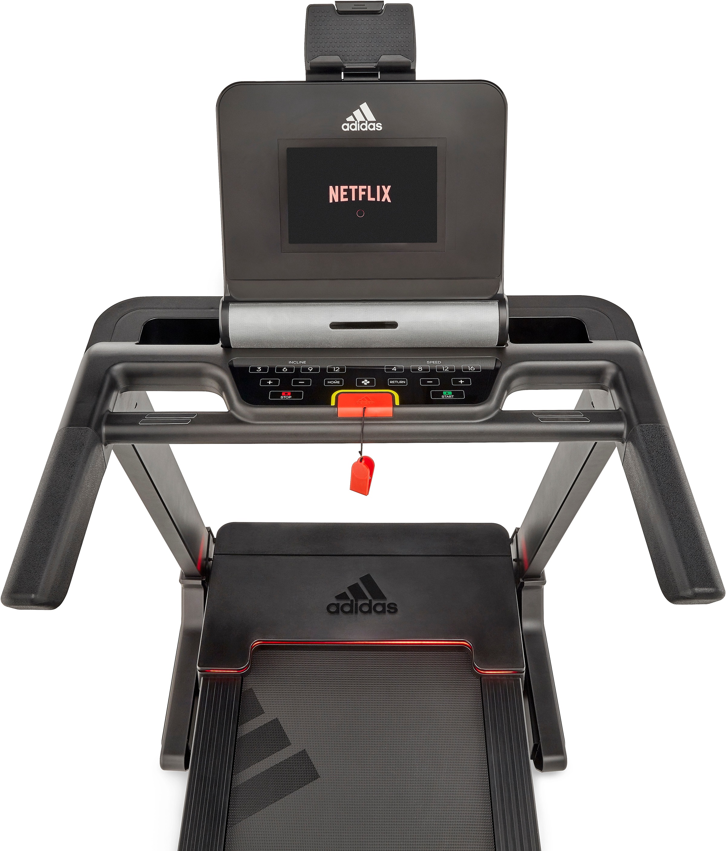 adidas Performance Laufband »T-19x«, (mit integriertem Ventilator und Tablet-Halterung), bis max. 20 km/h, klappbar