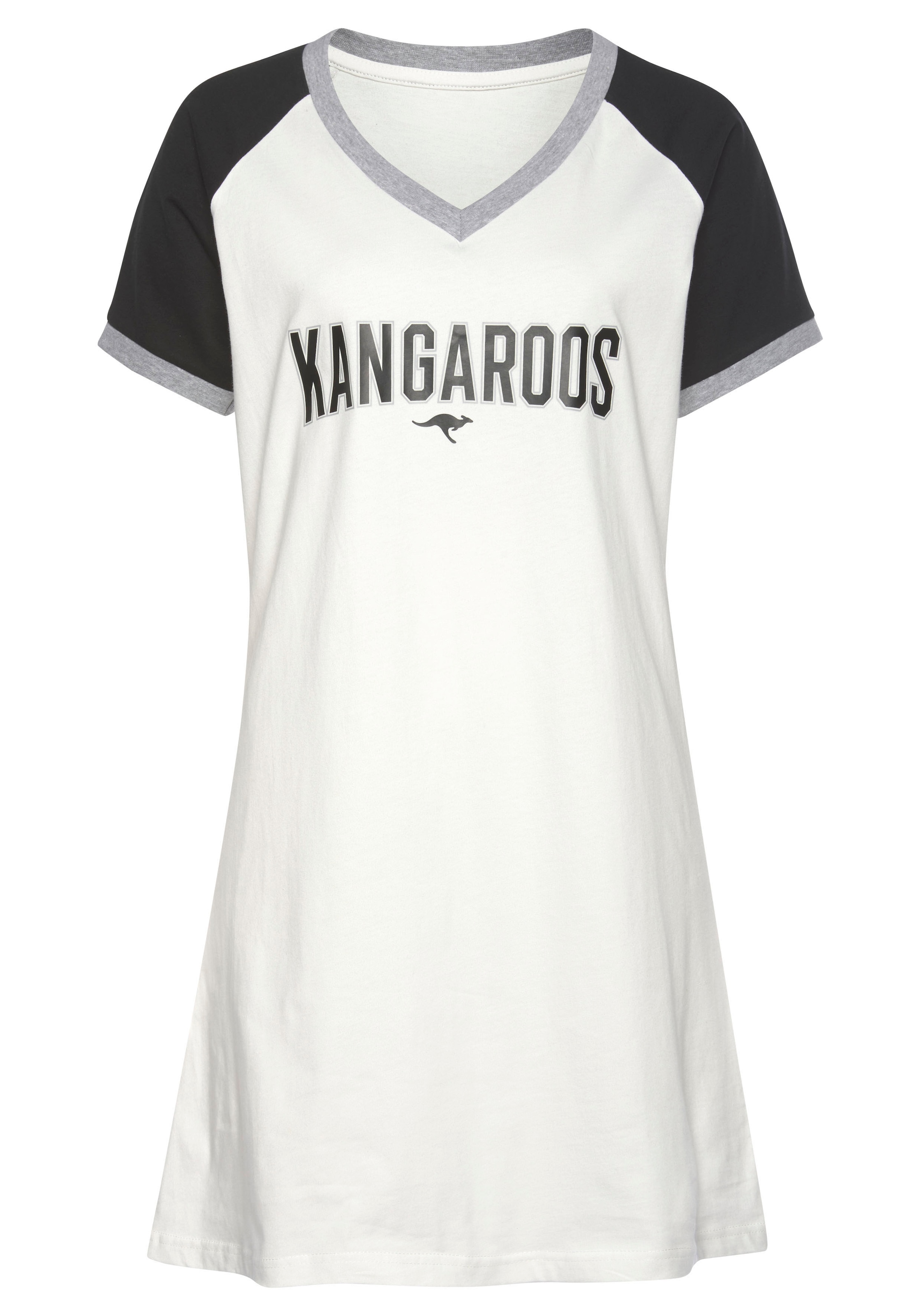 KangaROOS Bigshirt, mit kontrastfarbenen Raglanärmeln
