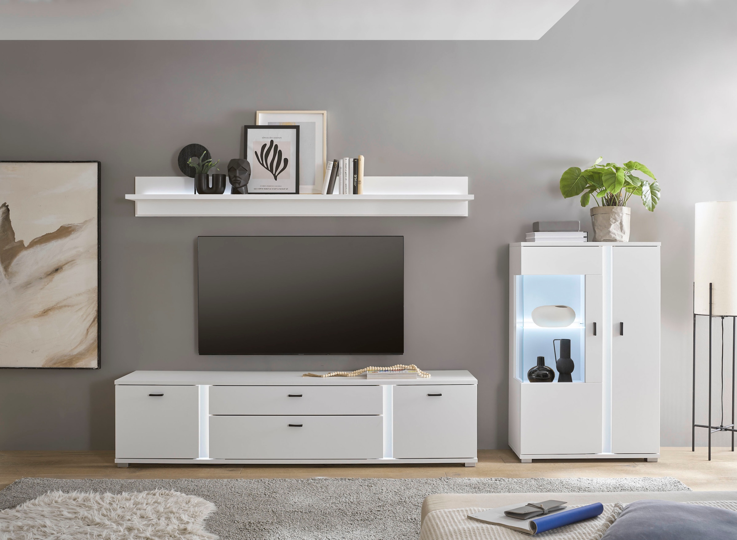 INOSIGN Wohnwand »LONG ISLAND« Set, 3 Stk. tlg. günstig online kaufen