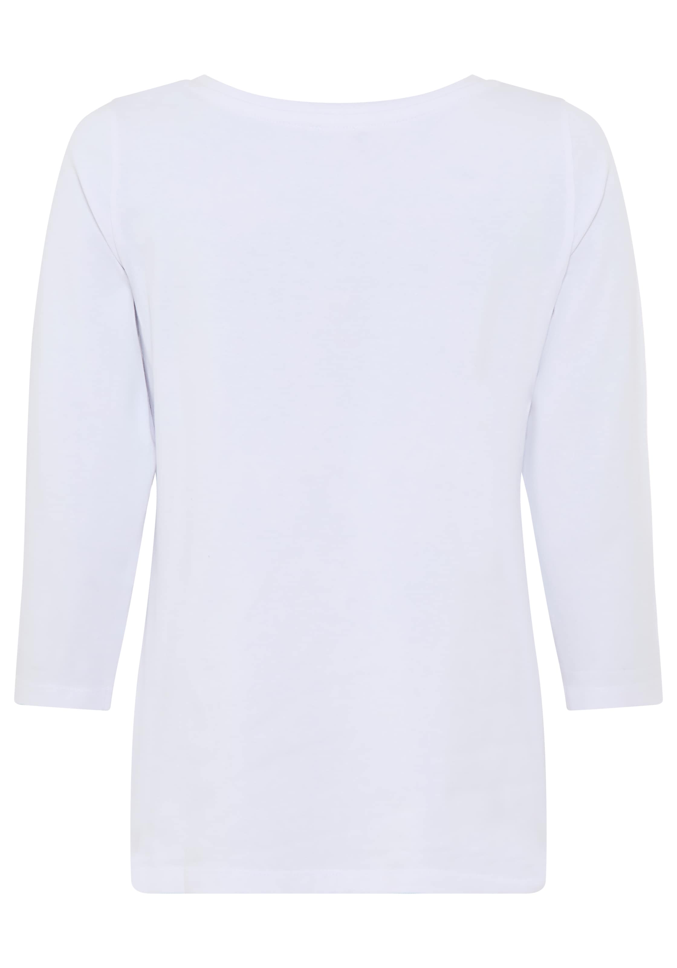 Laura Scott 3/4-Arm-Shirt Basic-Stil, 3/4-Ärmellänge, U-Boot-Ausschnitt