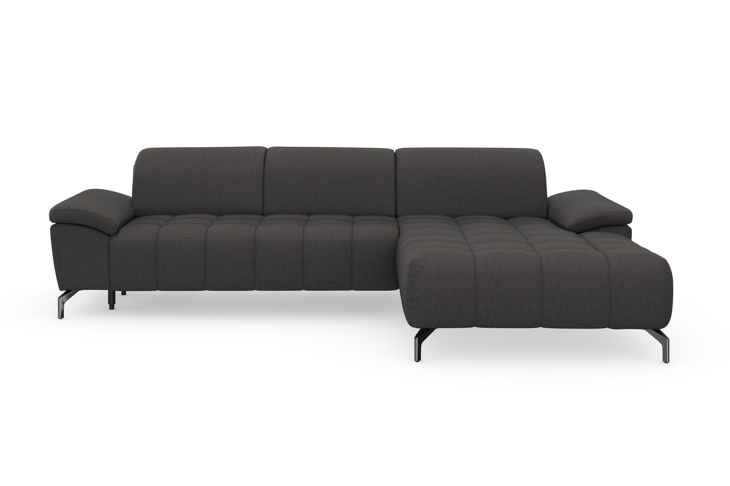 sit&more Ecksofa »Cool L-Form«, wahlweise mit Kopfteilverstellung und Vorziehsitz, motorisch
