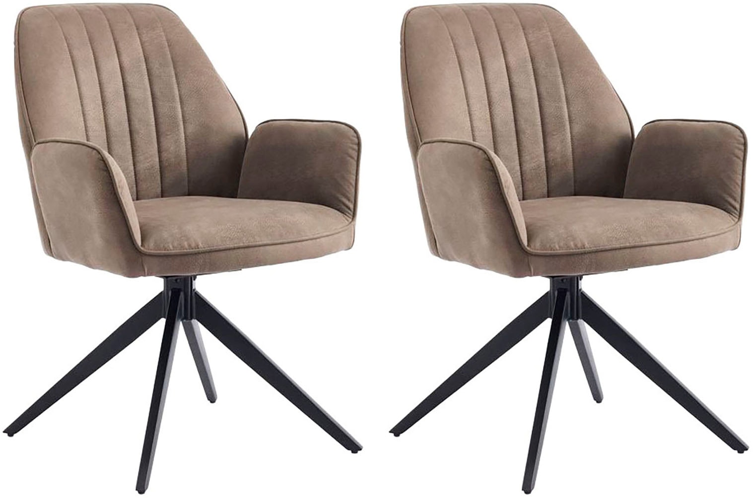 Home affaire Stuhl »Pollenca«, (Set), 2 St., Microfaser, tolle Optik günstig online kaufen