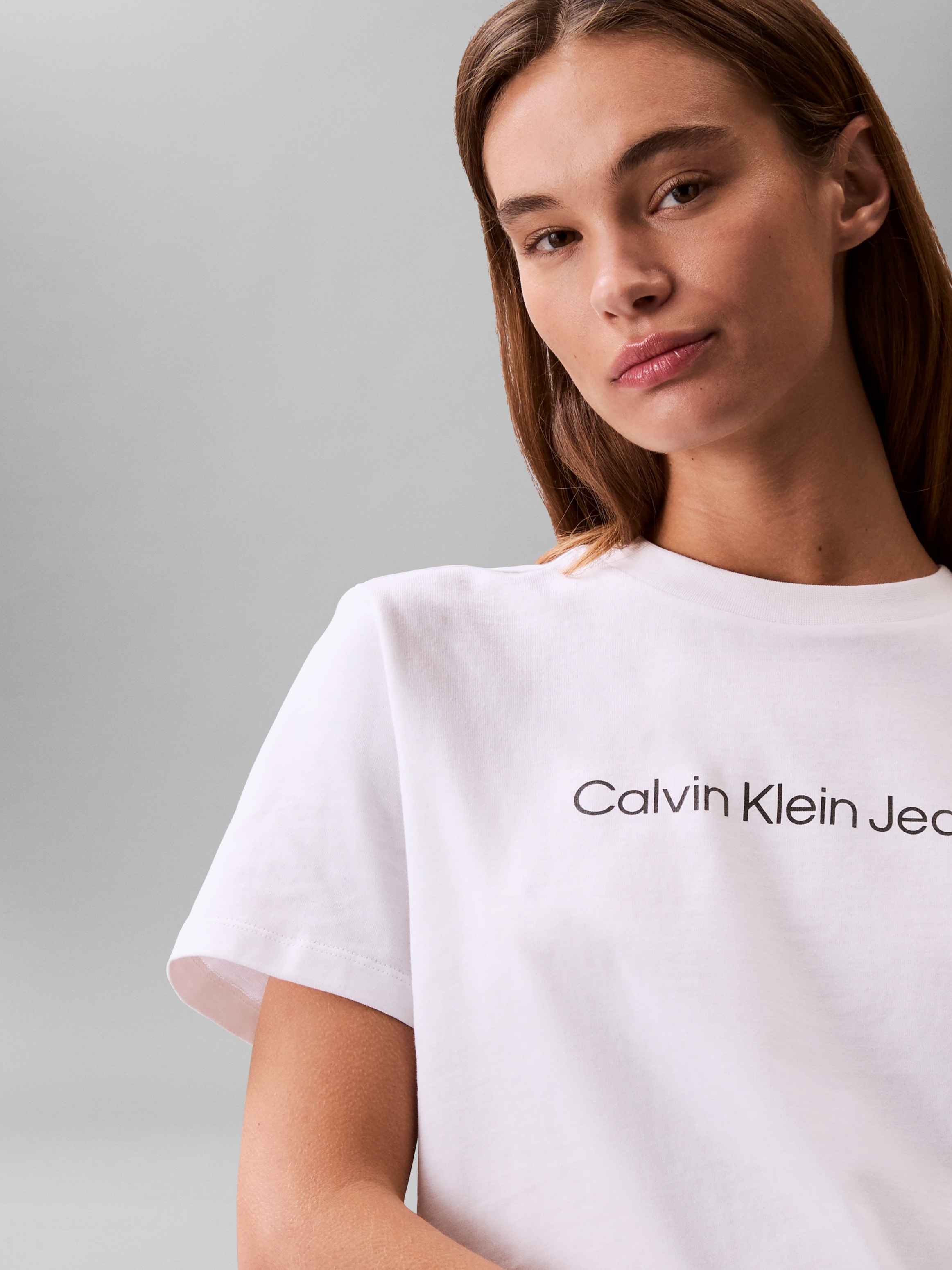 Calvin Klein Jeans T-Shirt »A- INST. LOGO CLASSIC TEE SS« mit Logoschriftzug