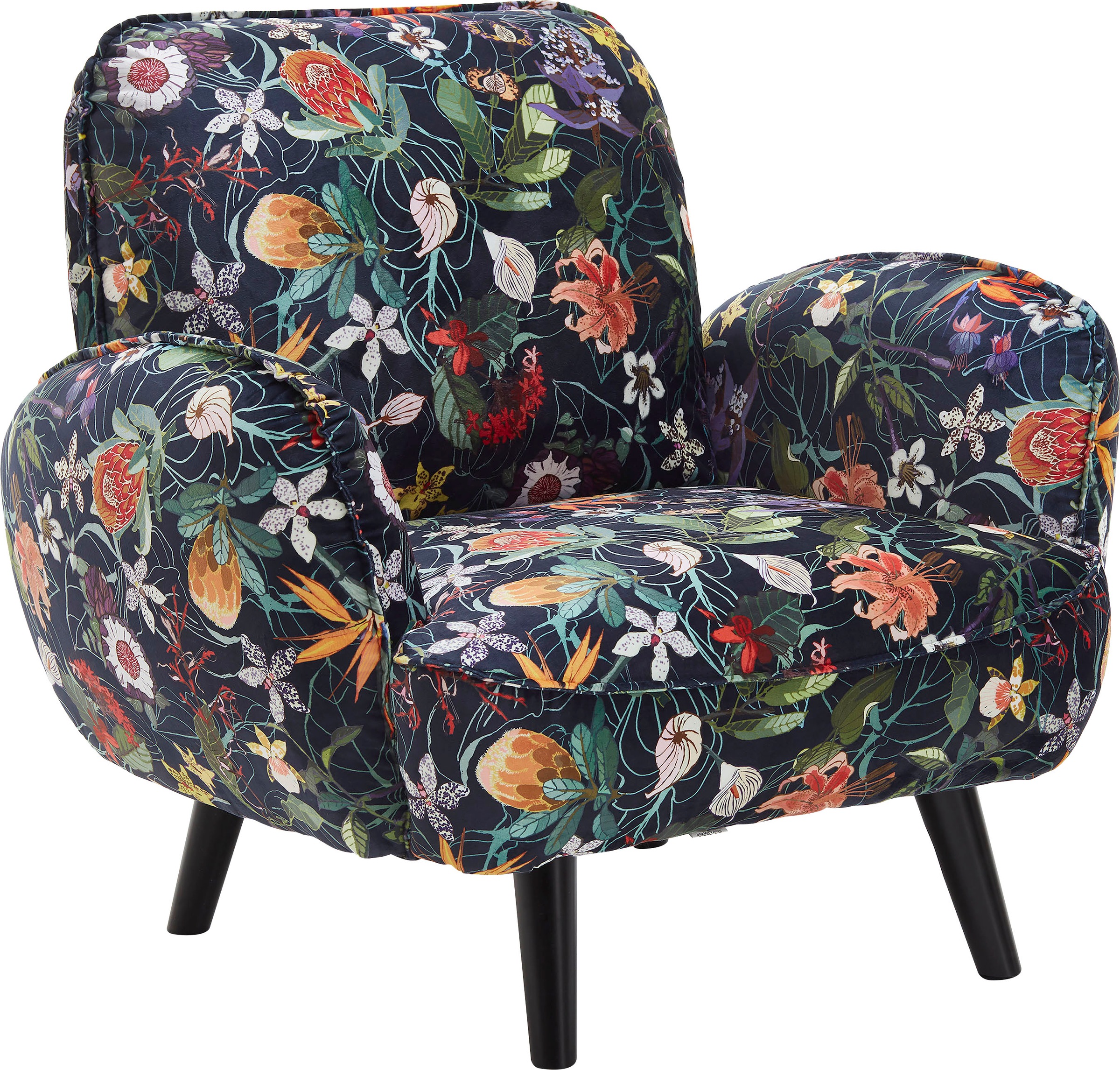 ATLANTIC home collection Sessel »Ben«, mit Wellenunterfederung, Massivholzf günstig online kaufen