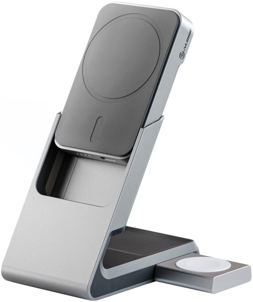 ALOGIC Powerstation »Matrix+ 3-in-1 Magnetic Charger+Power Bank+AW Puk« Matrix+ 3-in-1 Magnetic Charger+Power Bank+AW Puk grey