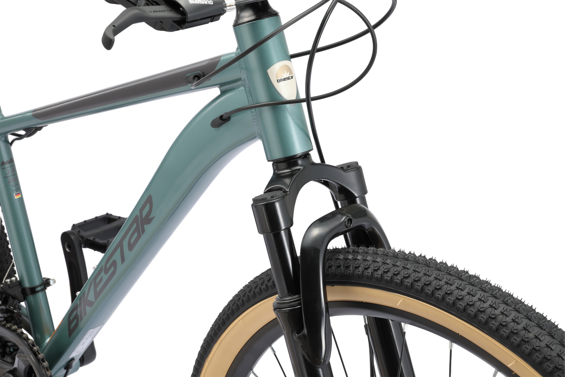 Bikestar Mountainbike 21 Gang Shimano RD-TY300 Schaltwerk Kettenschaltung für Damen und Herren, Kettenschaltung